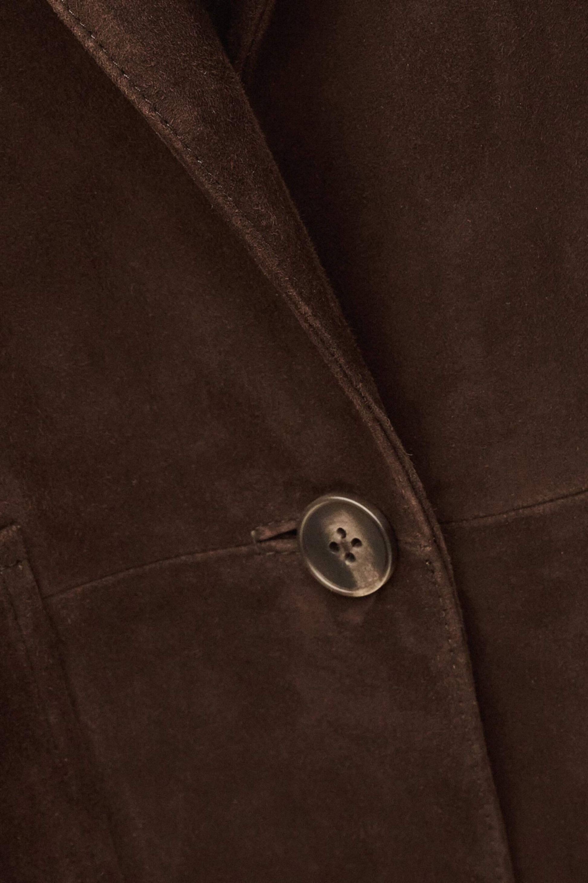 ba&sh Long Tailored Blazer Mosty Brown