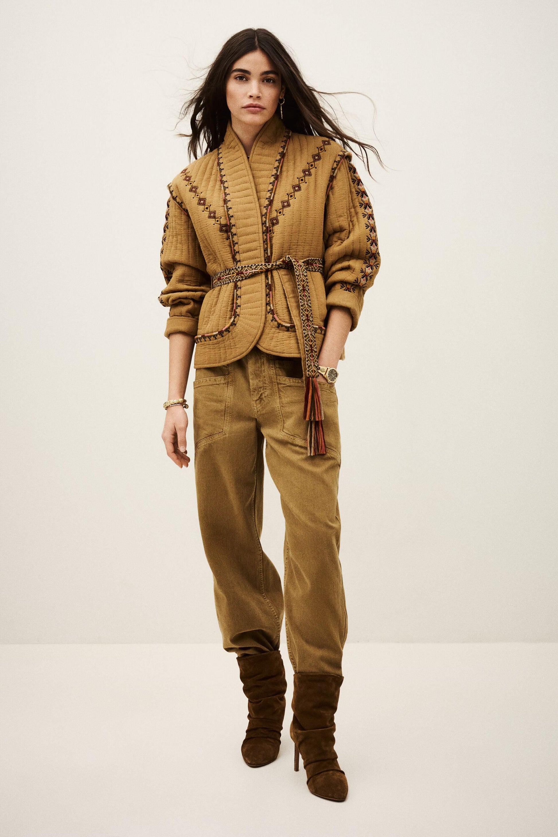 ba&sh Jacket Cocoon Brown