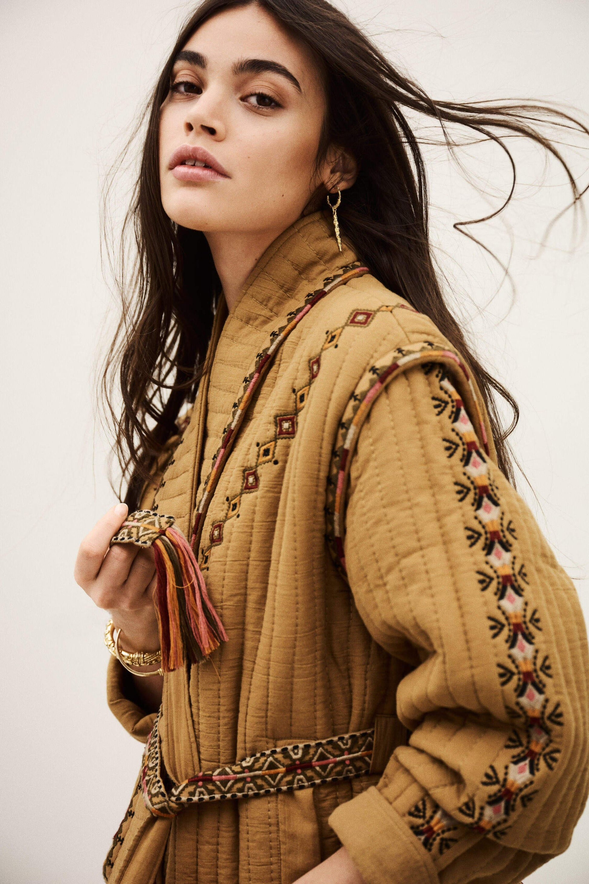 ba&sh Jacket Cocoon Brown