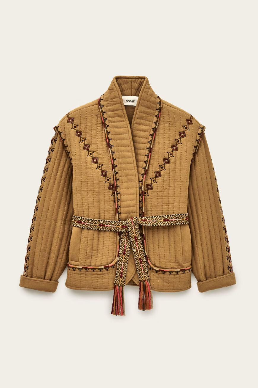ba&sh Jacket Cocoon Brown