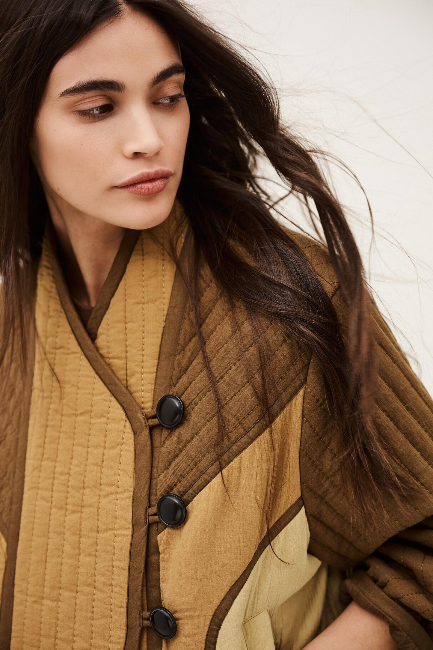 ba&sh Asymmetric Pocket Jacket Cisca Brown