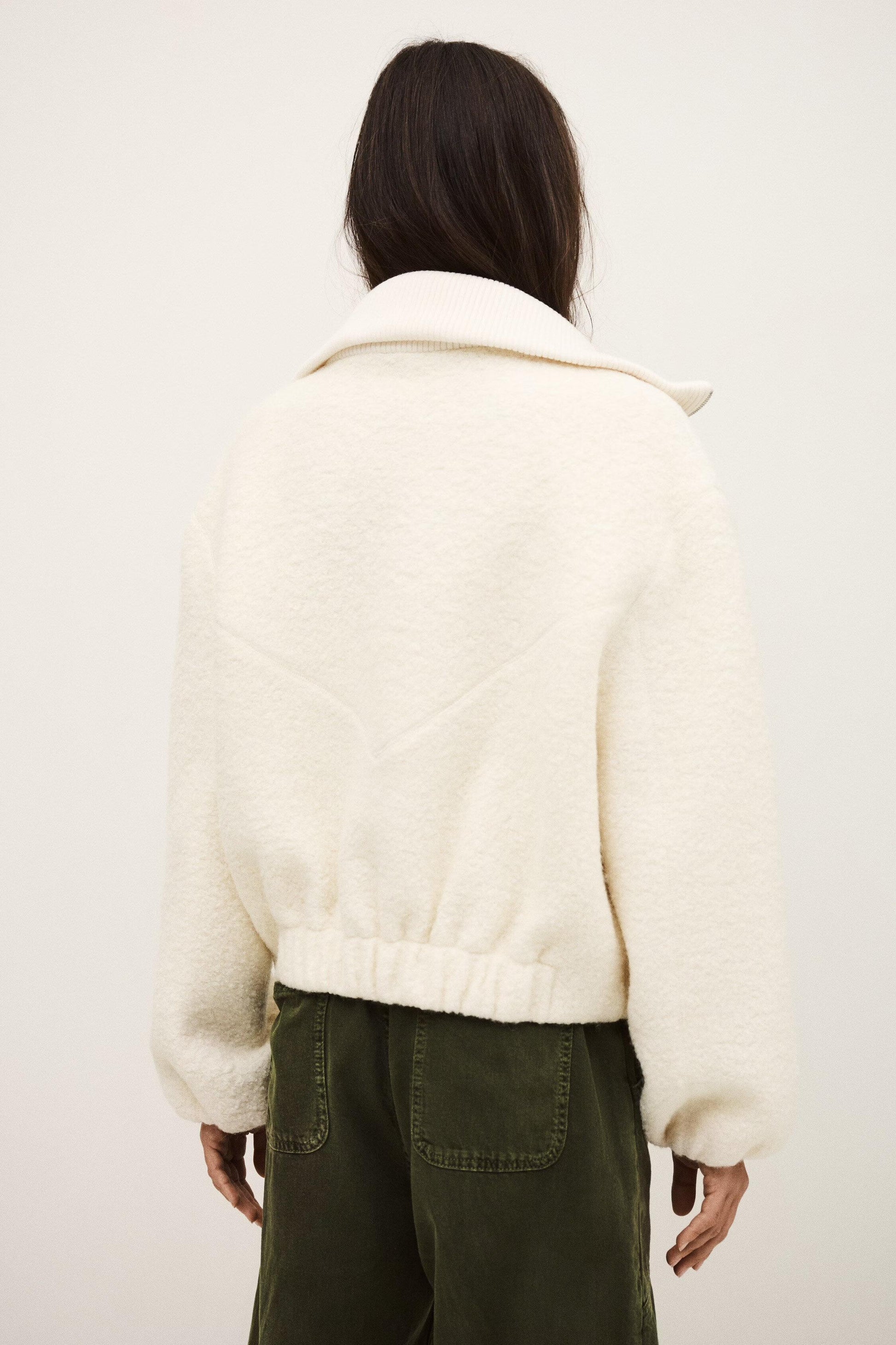 ba&sh Elegant Bomber Jacket Vito Off-White