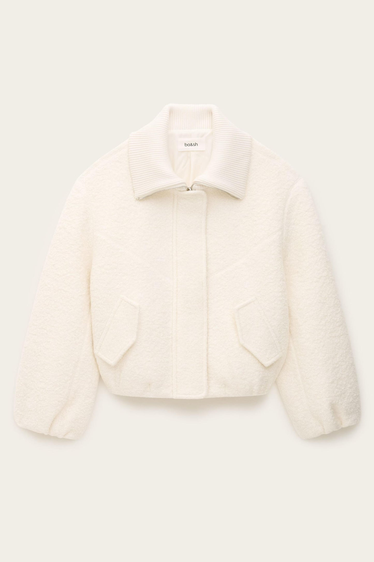 ba&sh Elegant Bomber Jacket Vito Off-White