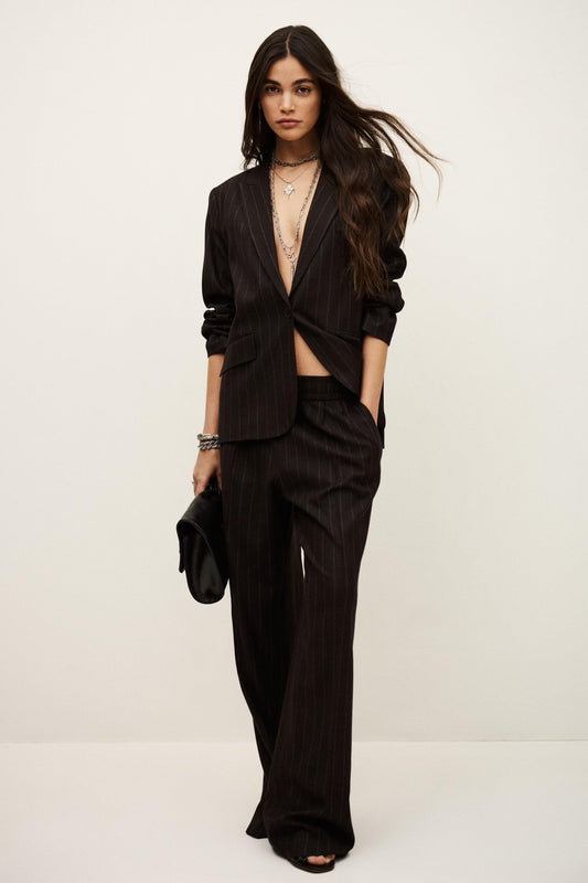 ba&sh Suit Jacket Hocee Brown