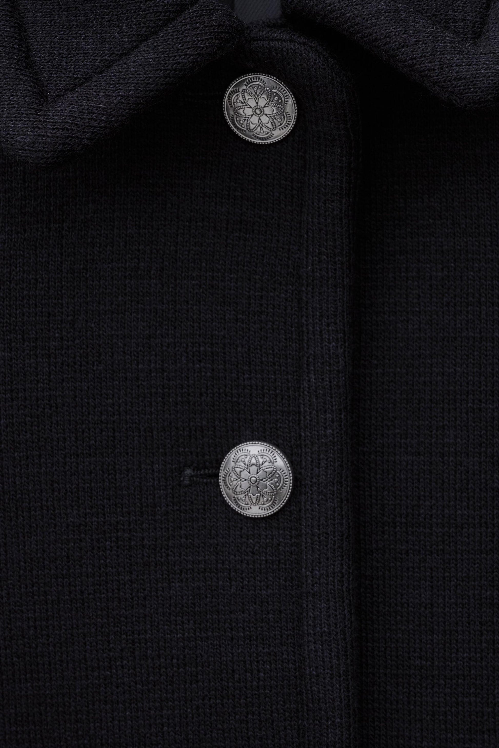 ba&sh Cropped Fitted Jacket Beradith Blue