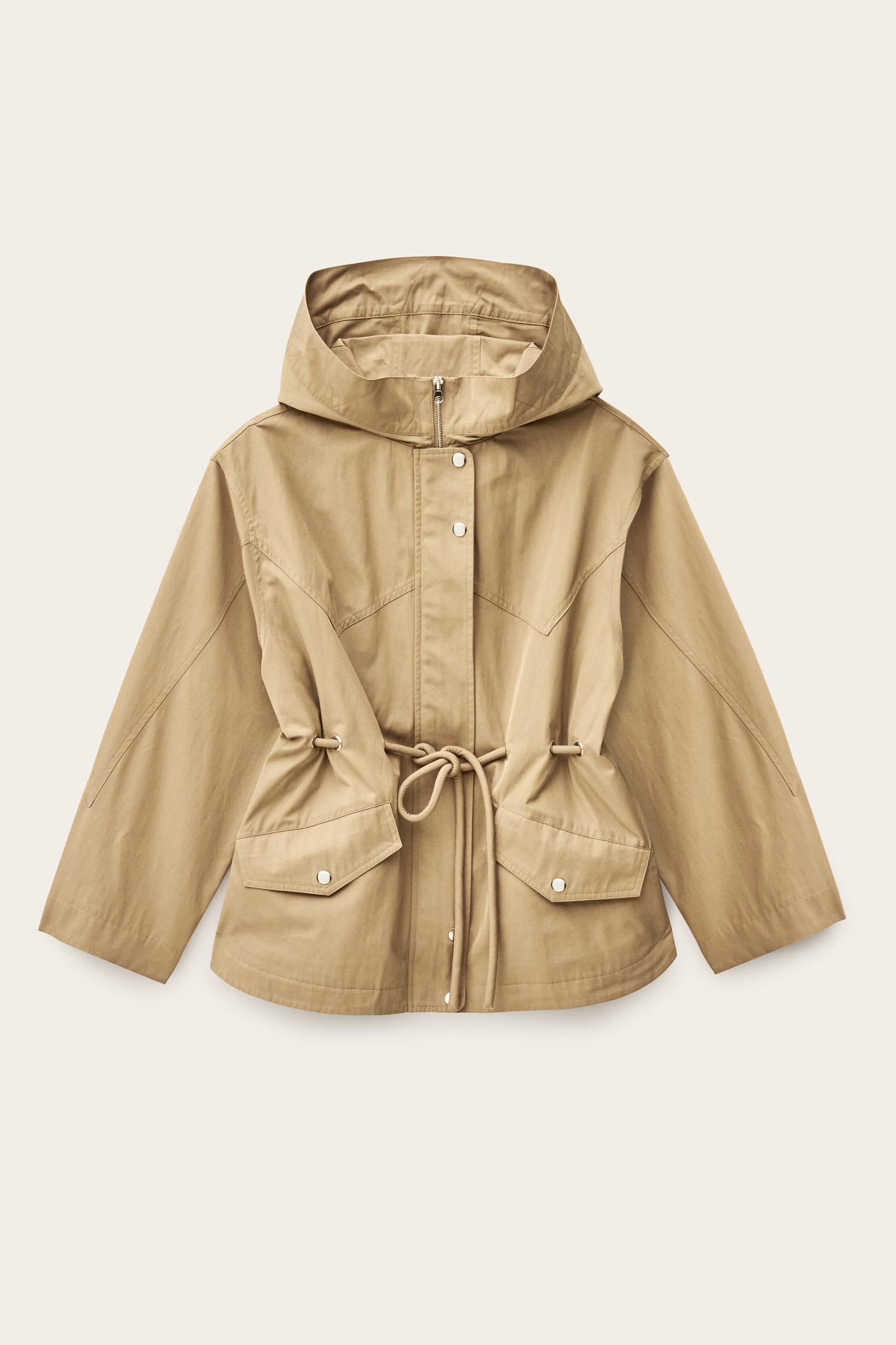 ba&sh Long Belted Parka Ilio Brown