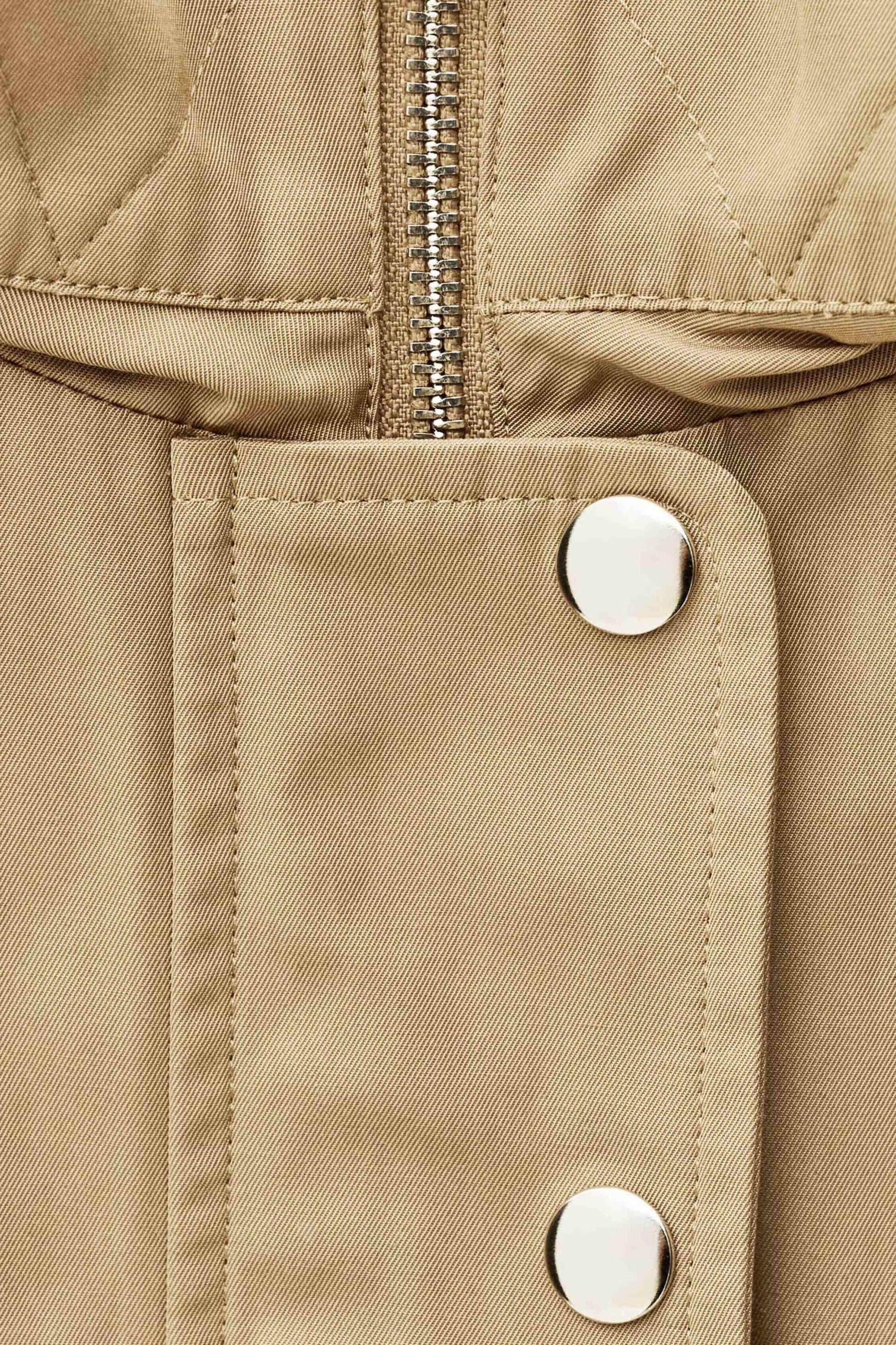 ba&sh Long Belted Parka Ilio Brown