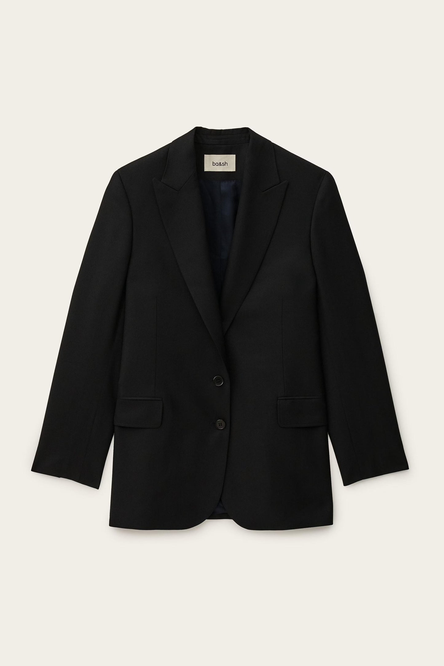 ba&sh Straight-Fit Tailored Blazer Nisha Blue