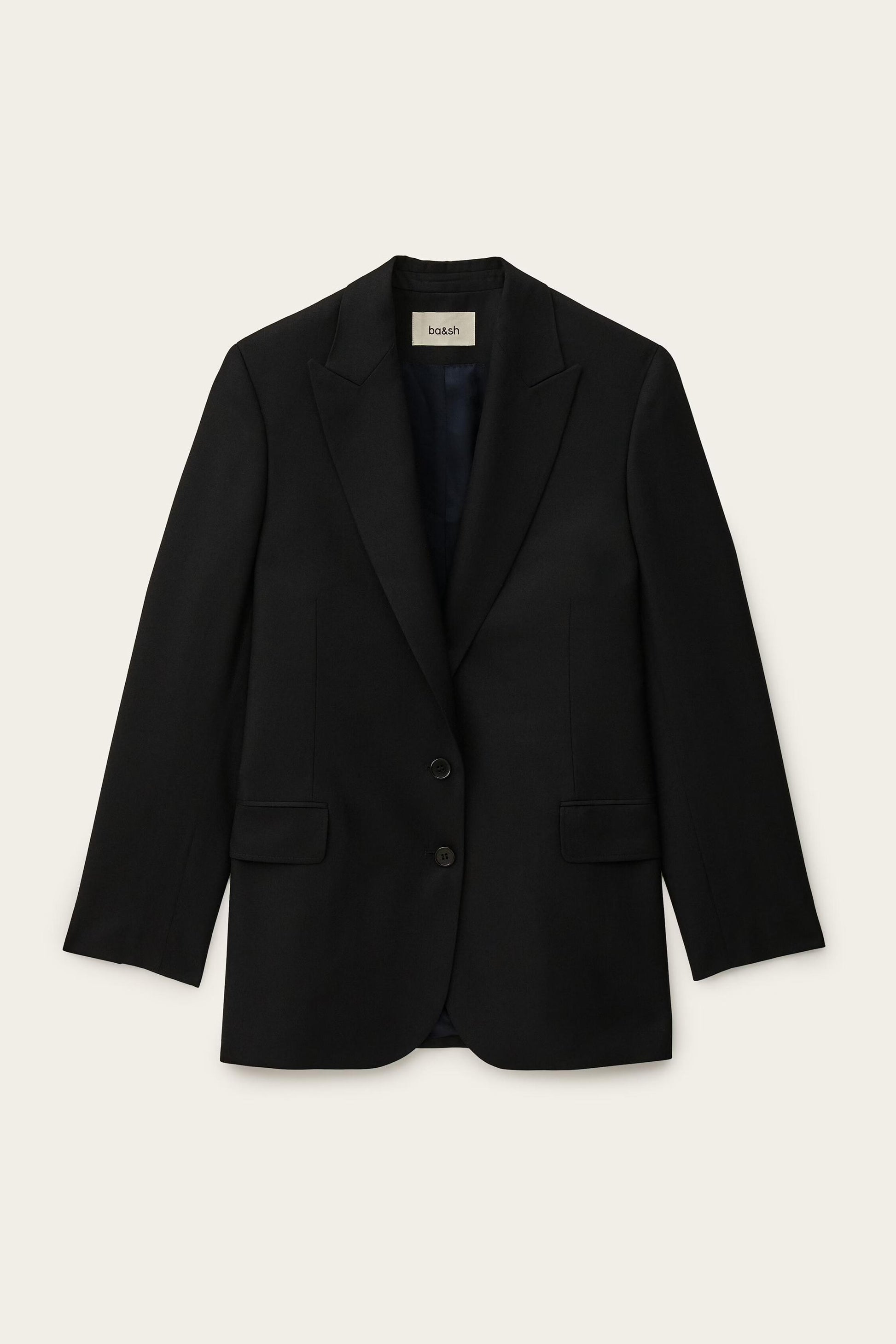 ba&sh Straight-Fit Tailored Blazer Nisha Blue