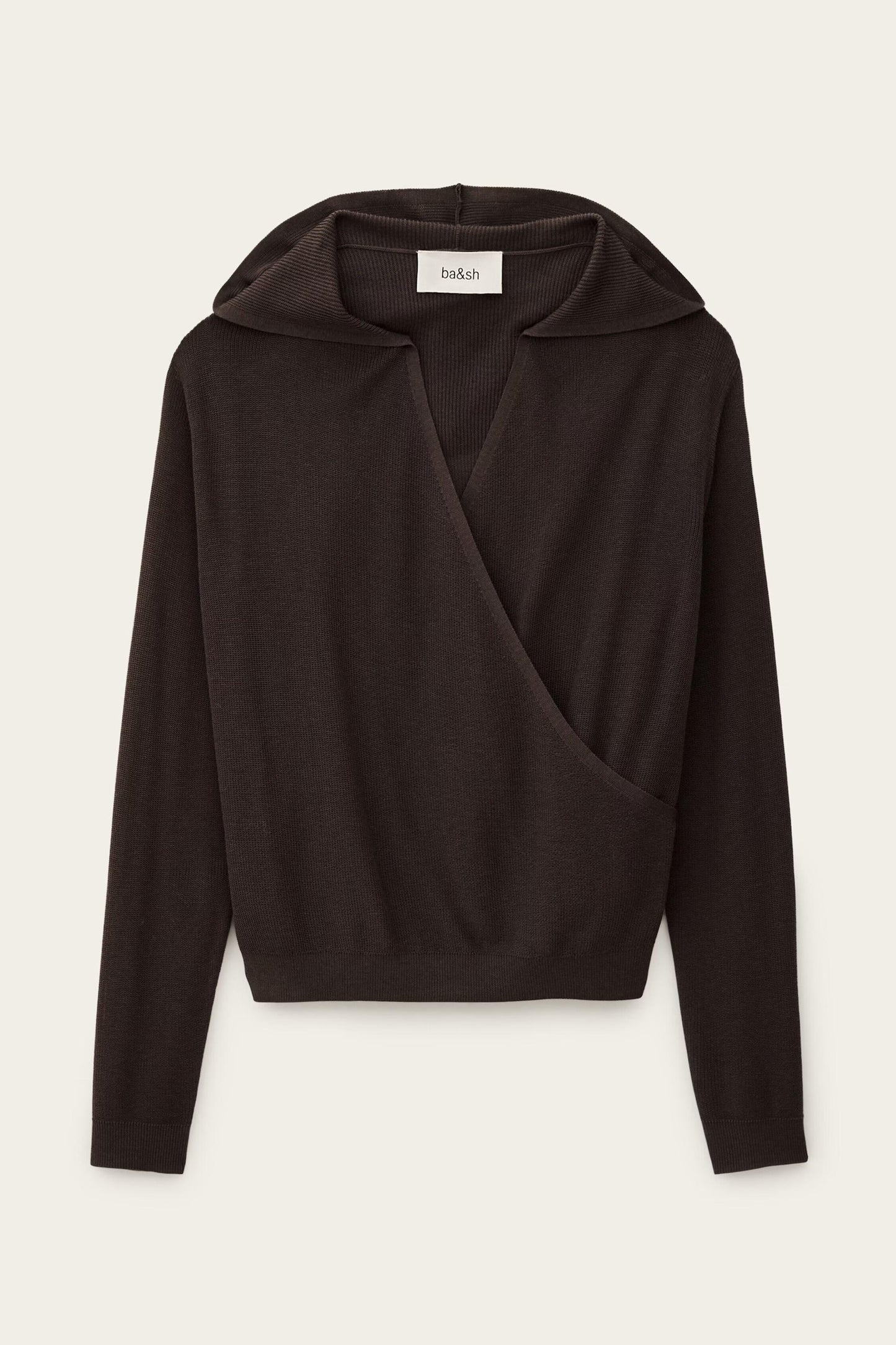 ba&sh Wrap Sweater Beline Brown