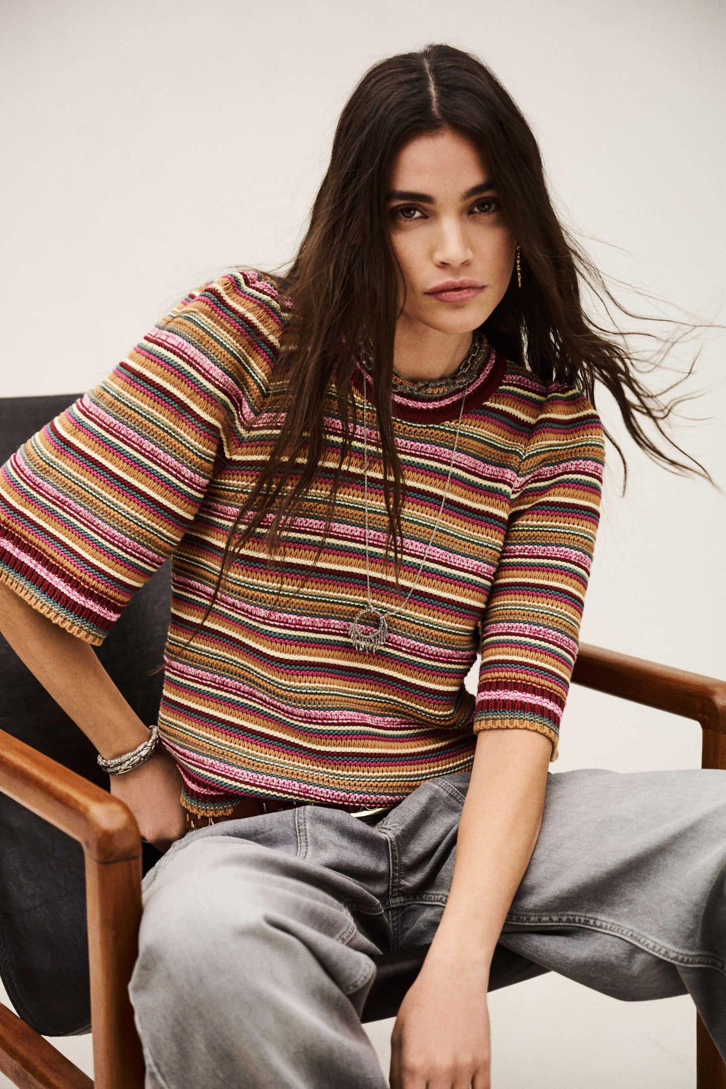 ba&sh Jumper Farfaela Red
