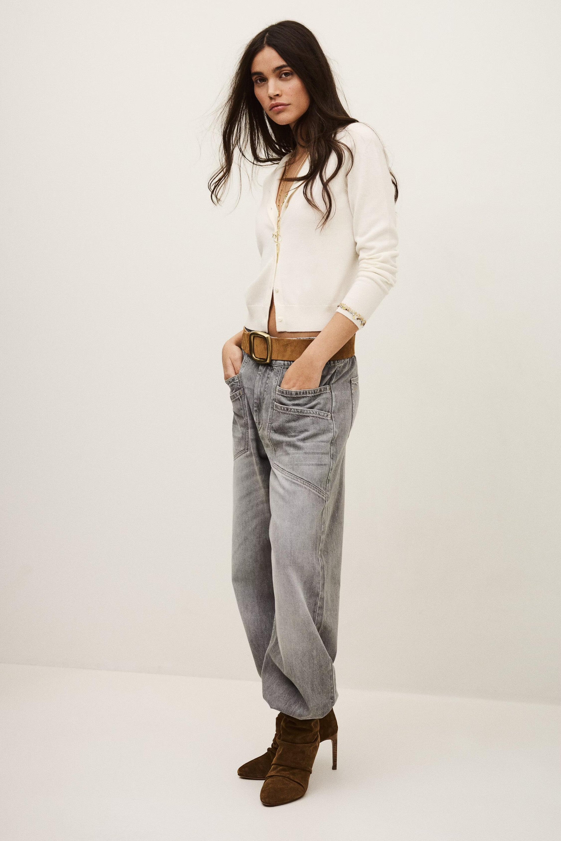 ba&sh Cardigan Bijot Off-White