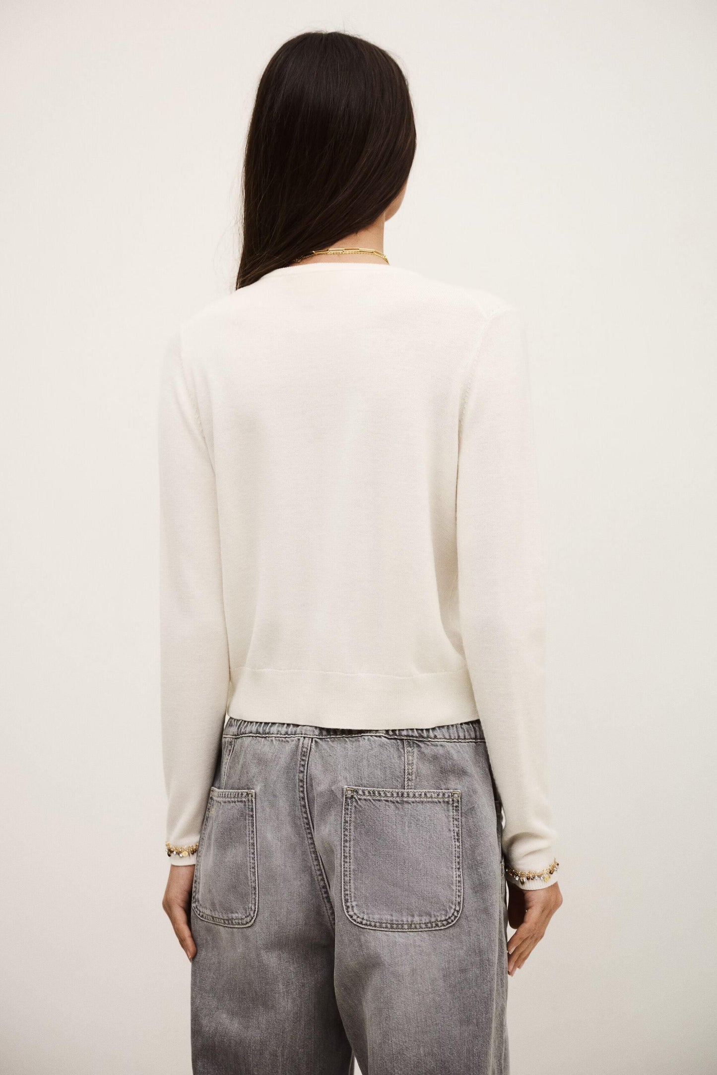 ba&sh Cardigan Bijot Off-White