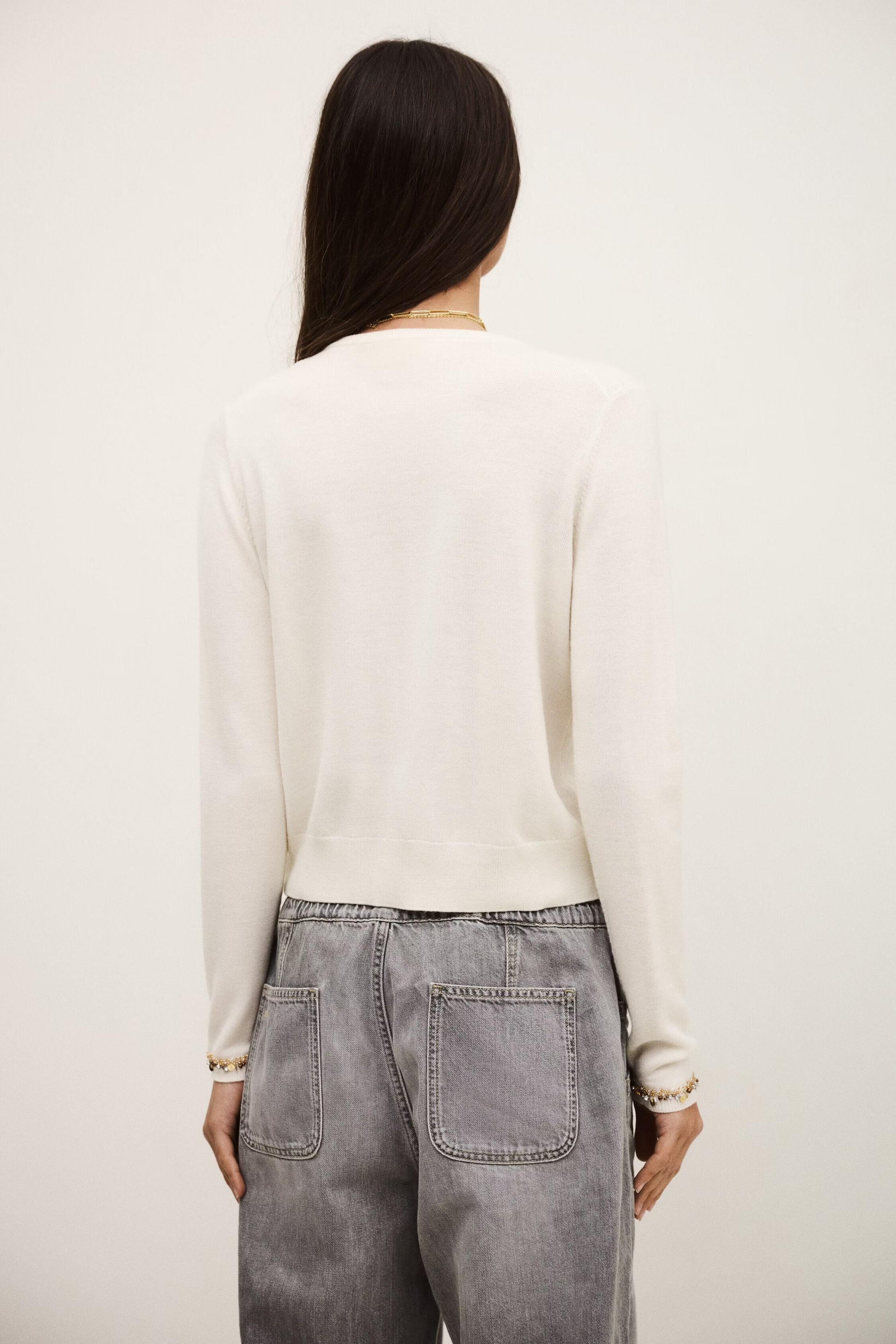 ba&sh Cardigan Bijot Off-White