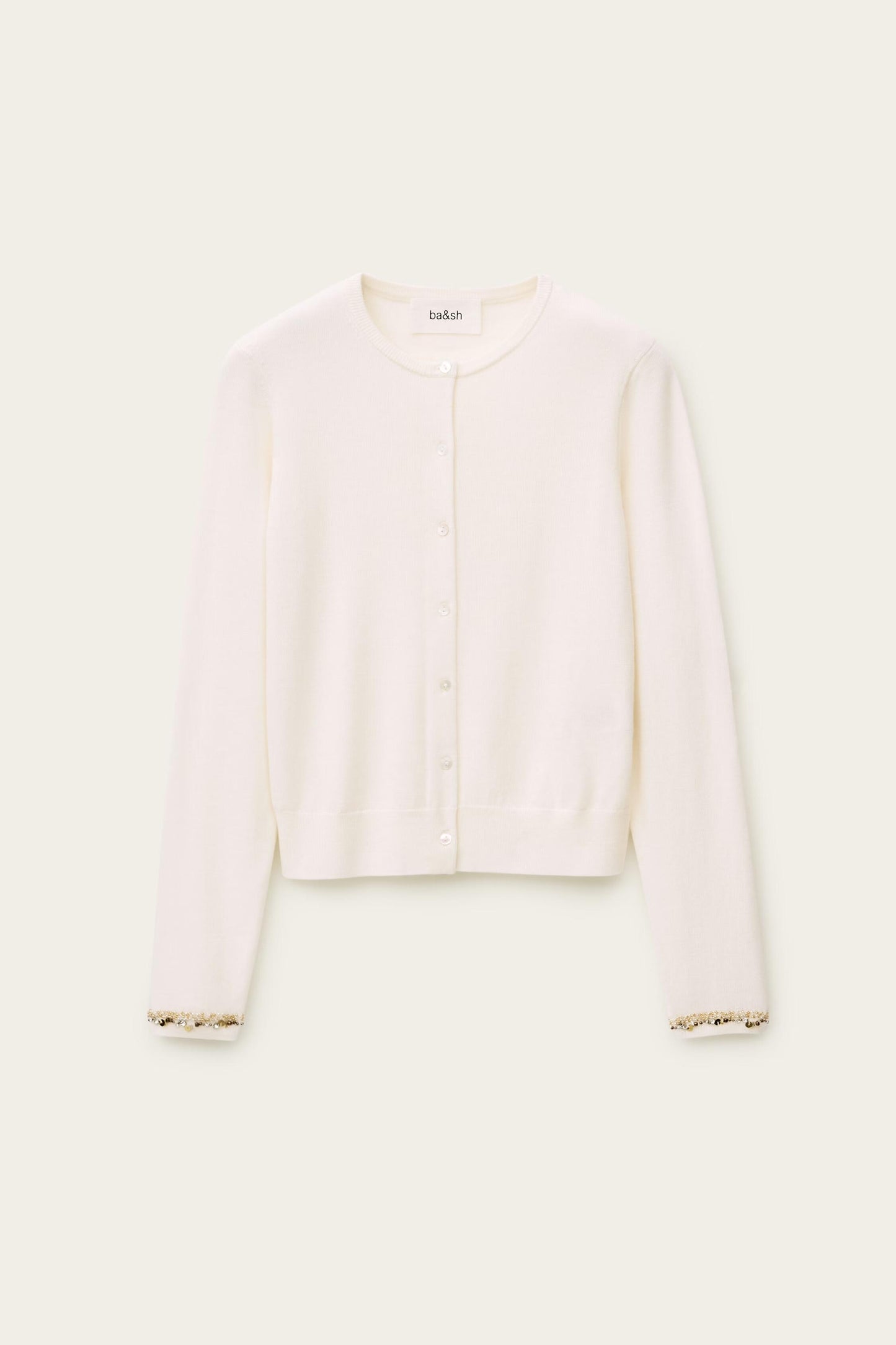 ba&sh Cardigan Bijot Off-White