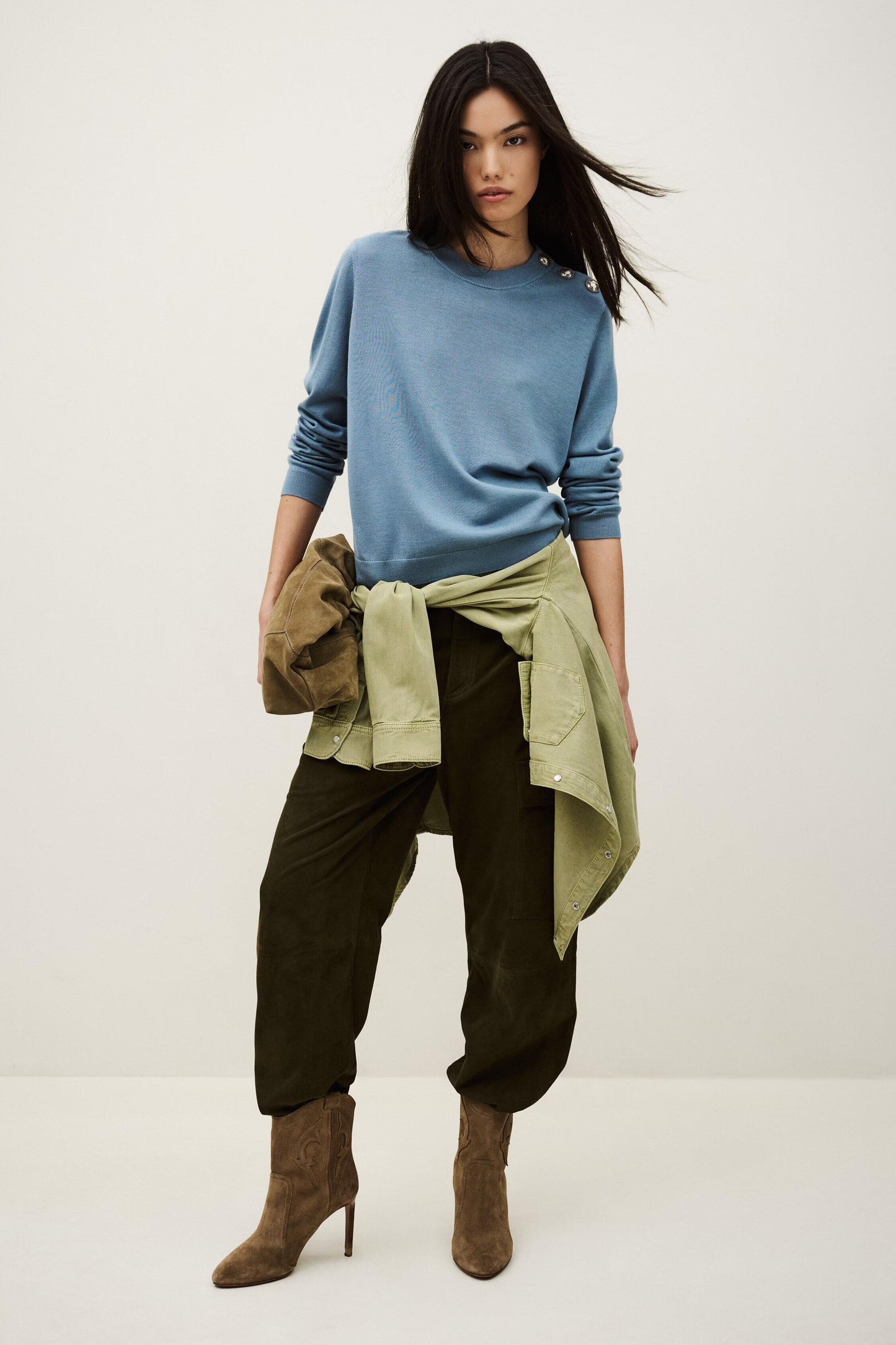 ba&sh Jumper Byleil Blue