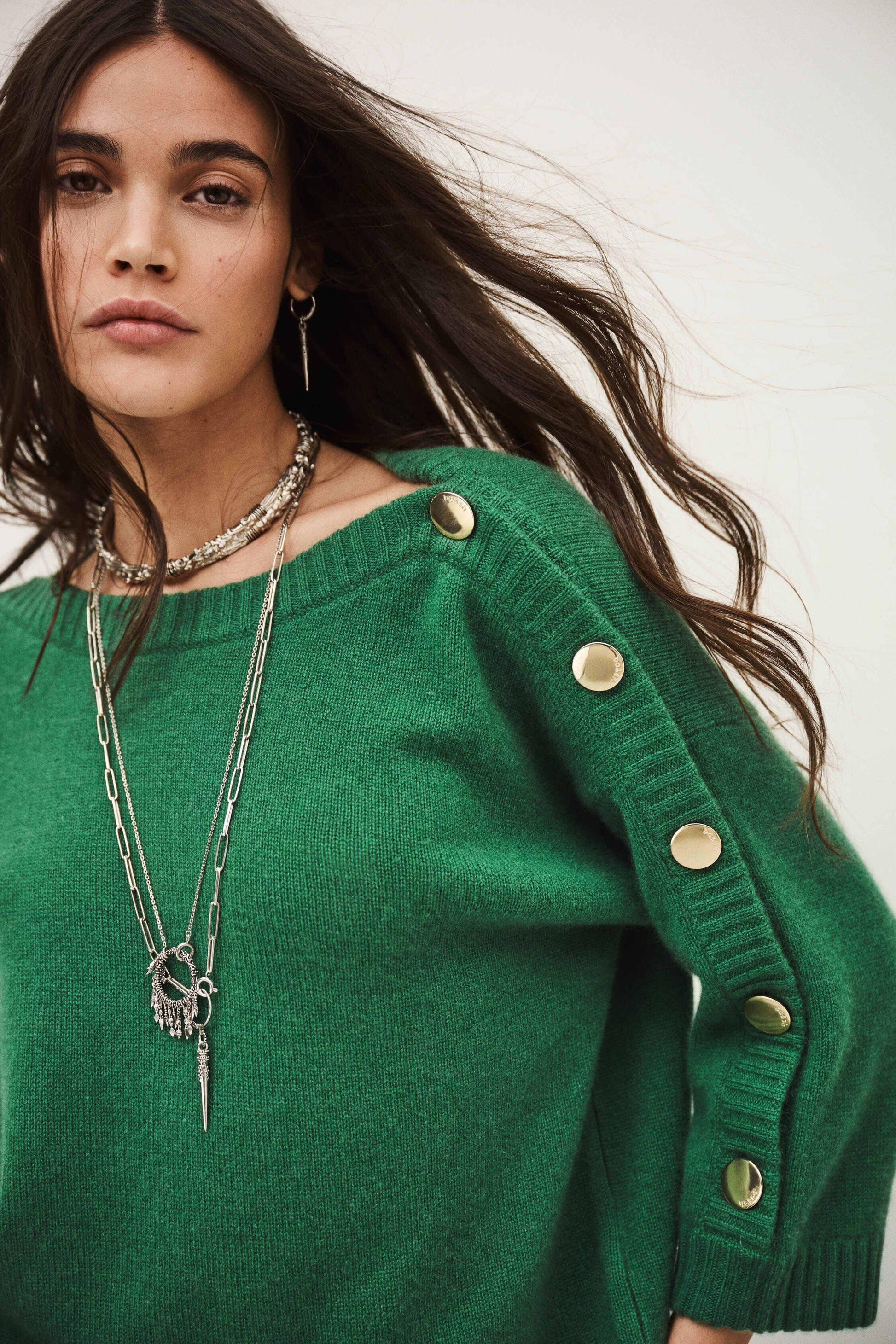 ba&sh Jumper Classy Green