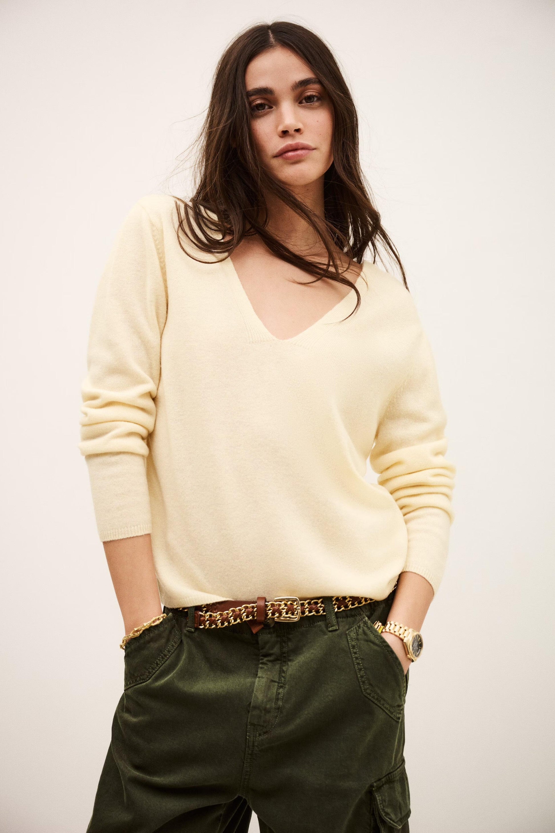 ba&sh Timeless Wool Sweater Sollene Yellow