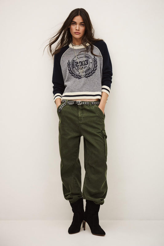 ba&sh Cashmere Sports Sweater Collette Blue