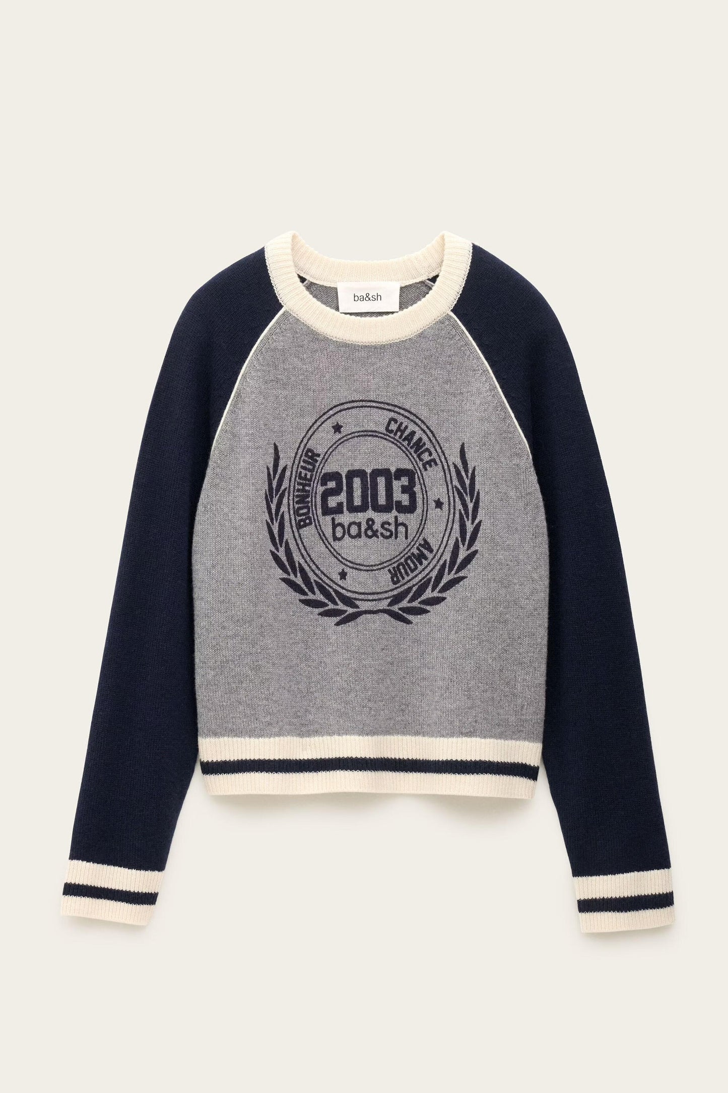 ba&sh Cashmere Sports Sweater Collette Blue