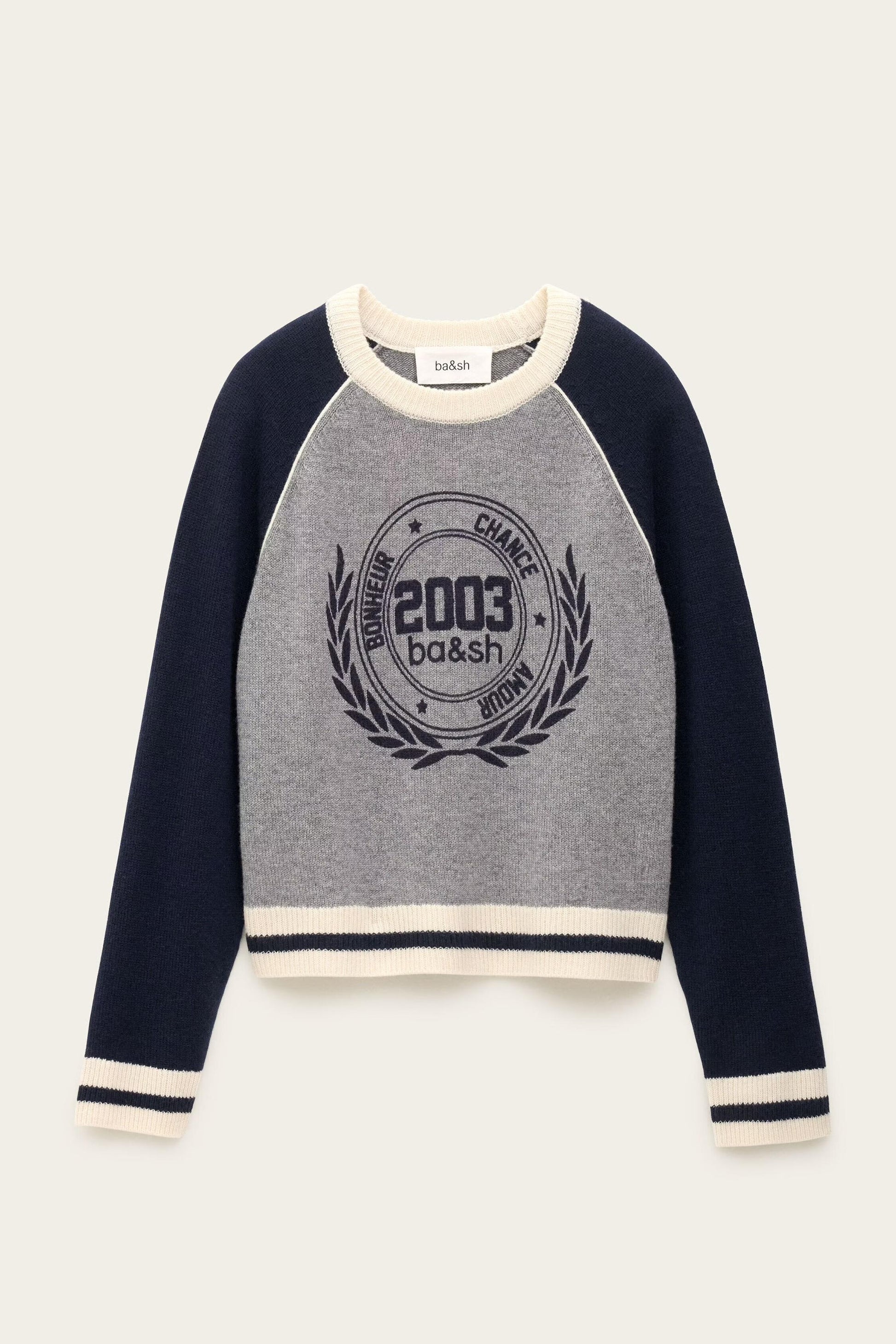 ba&sh Cashmere Sports Sweater Collette Blue