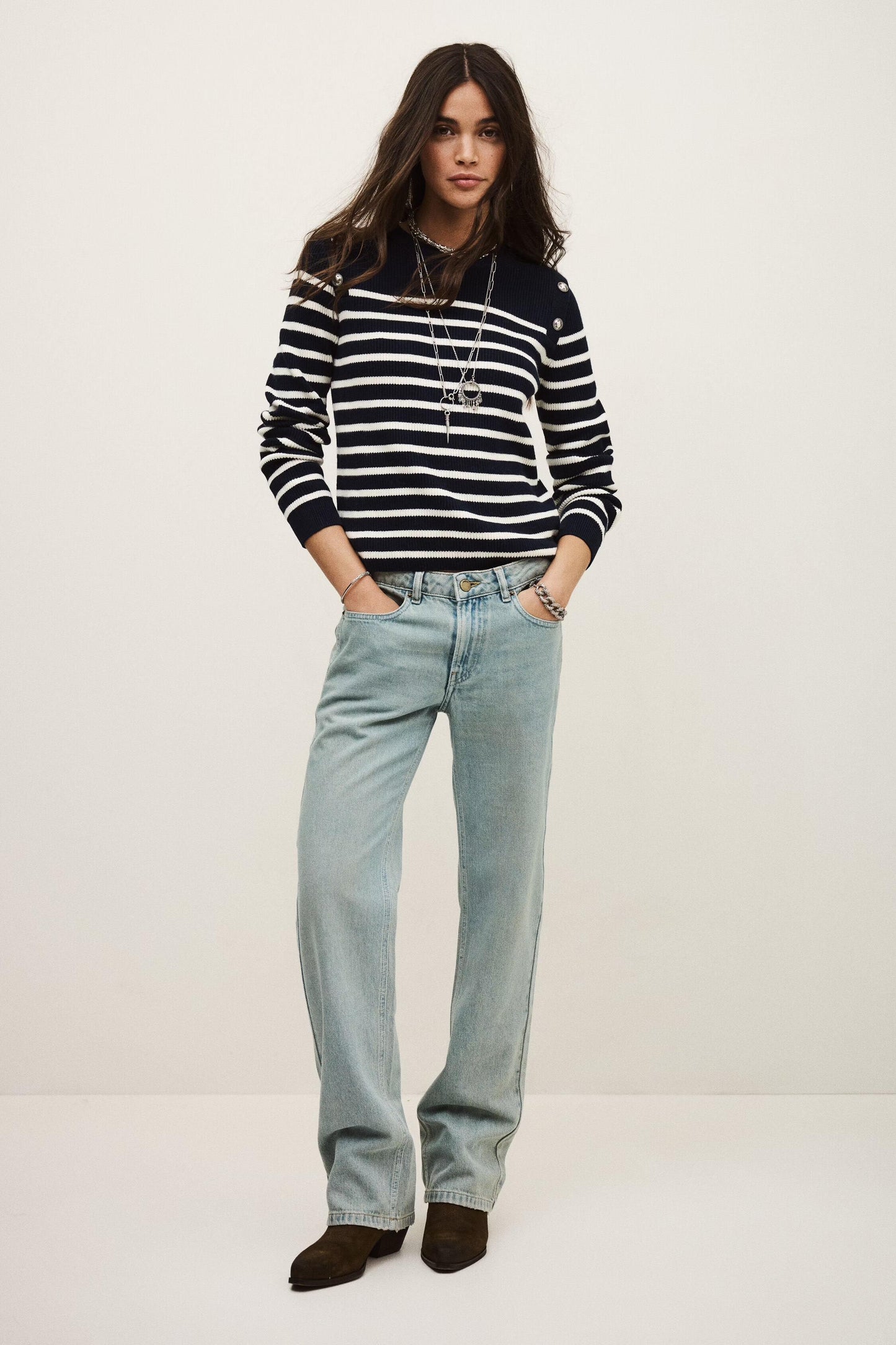 ba&sh Jumper Matio Blue