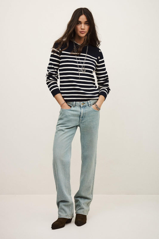 ba&sh Jumper Matio Blue
