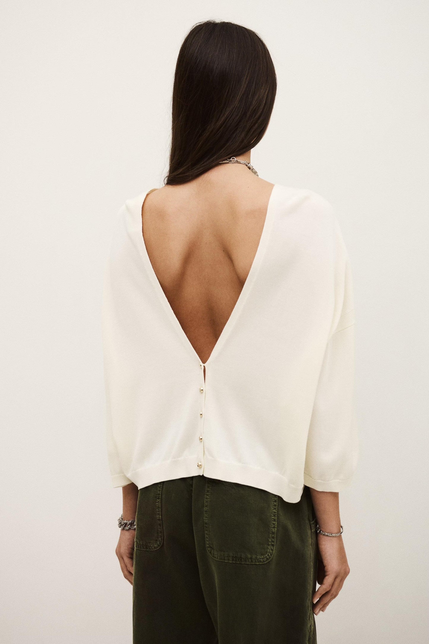 ba&sh Braha Cardigan Off-White