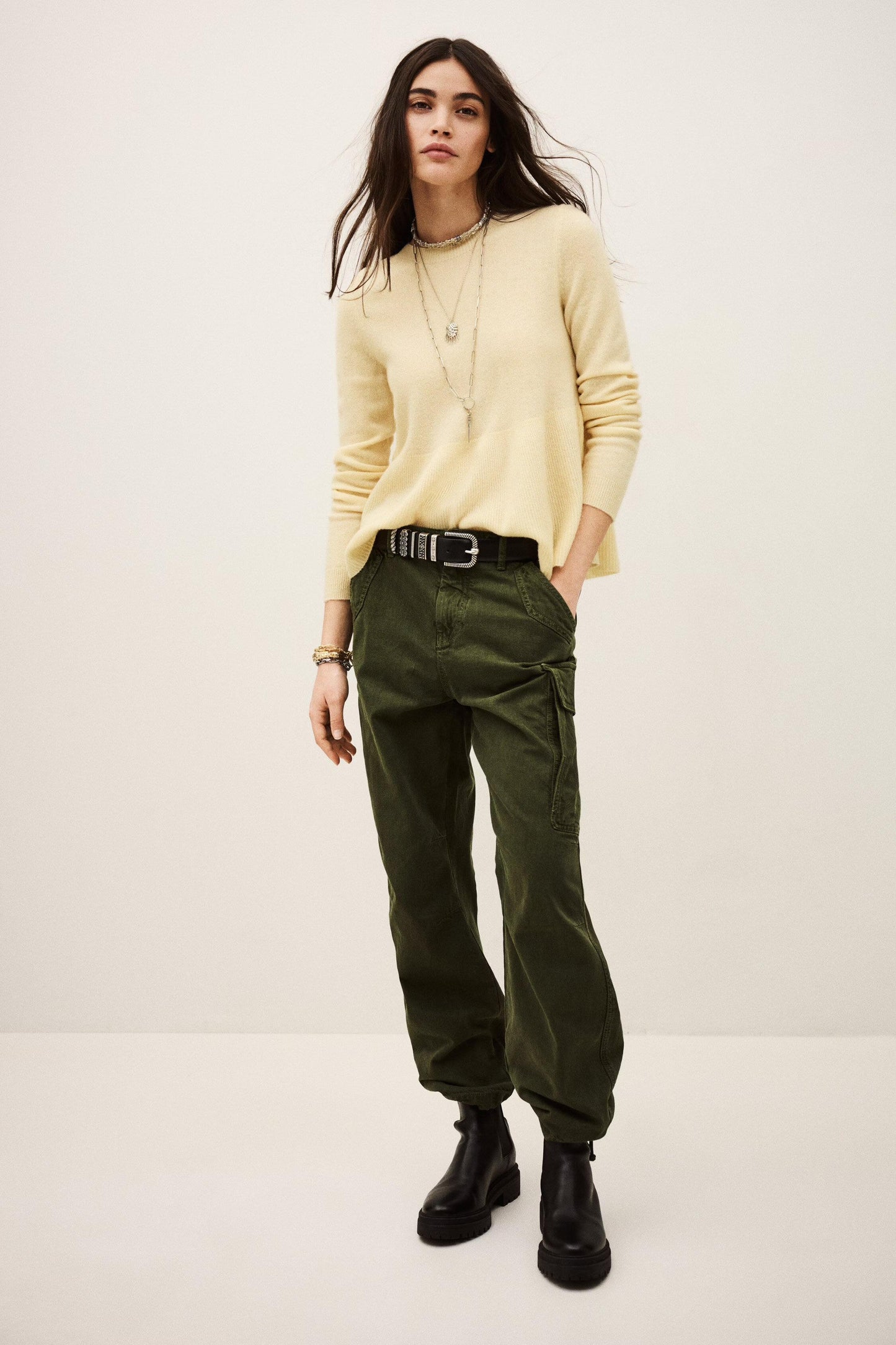 ba&sh Timeless Wool Sweater Salama Yellow