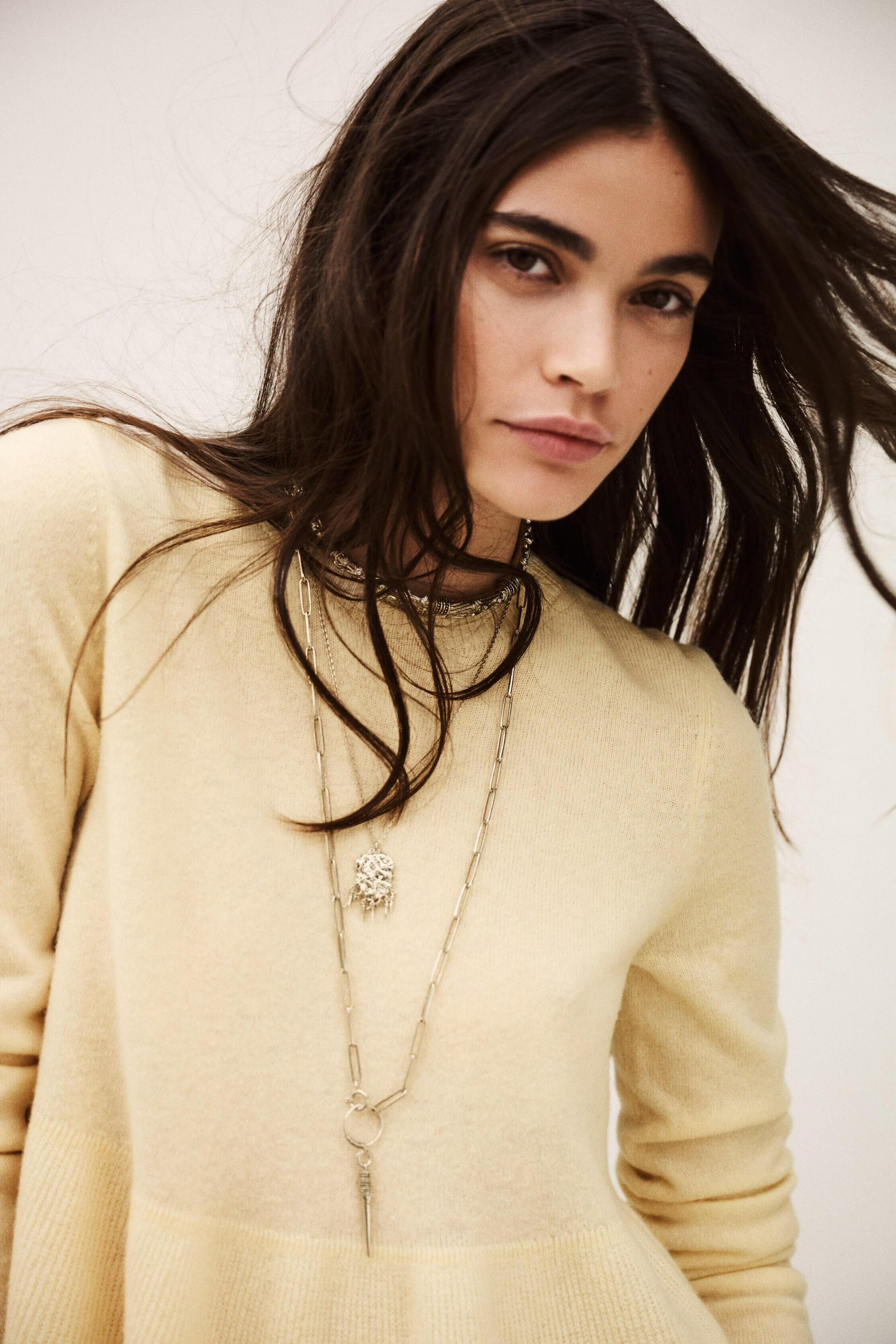 ba&sh Timeless Wool Sweater Salama Yellow