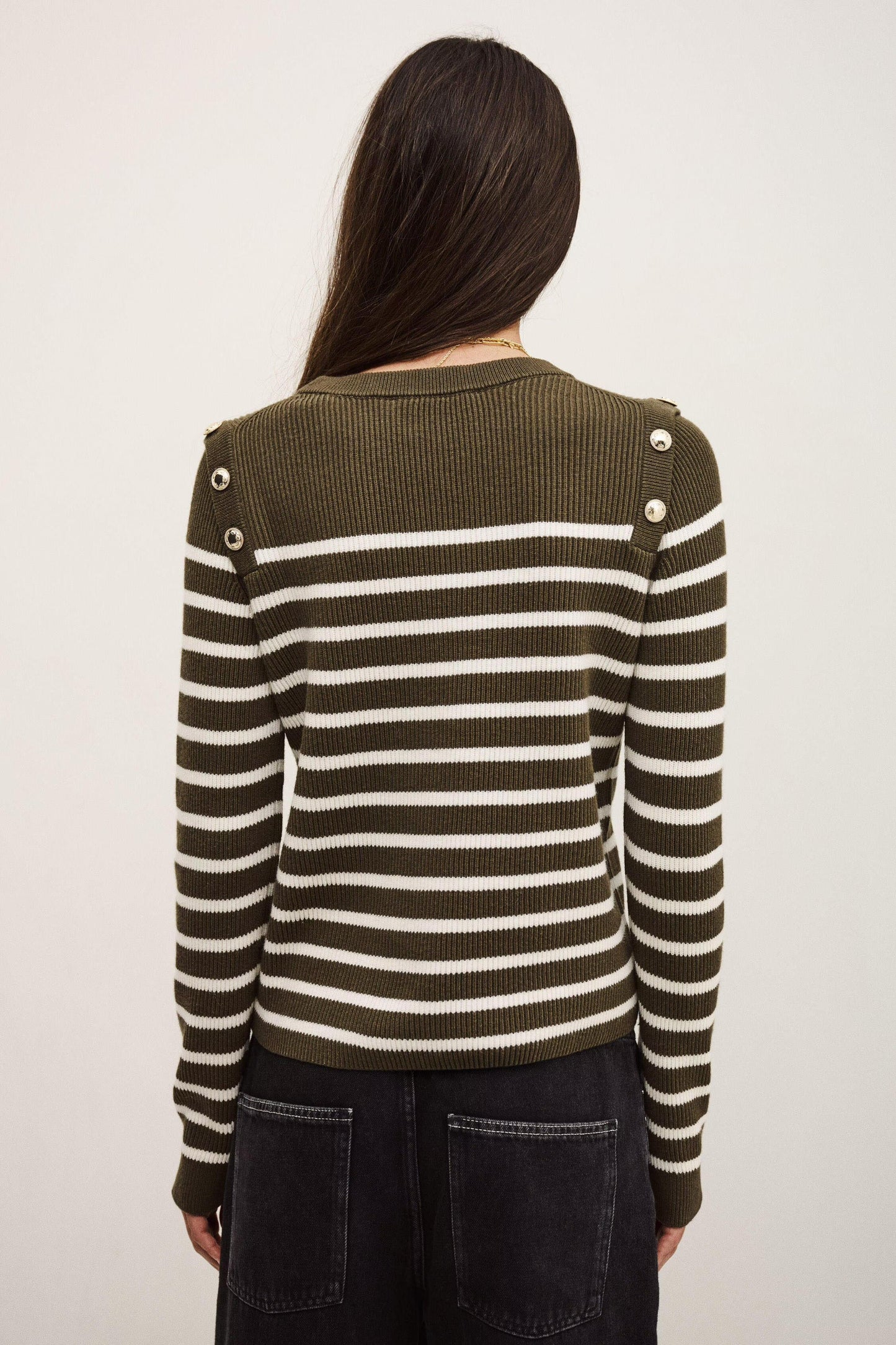 ba&sh Jumper Matio Green