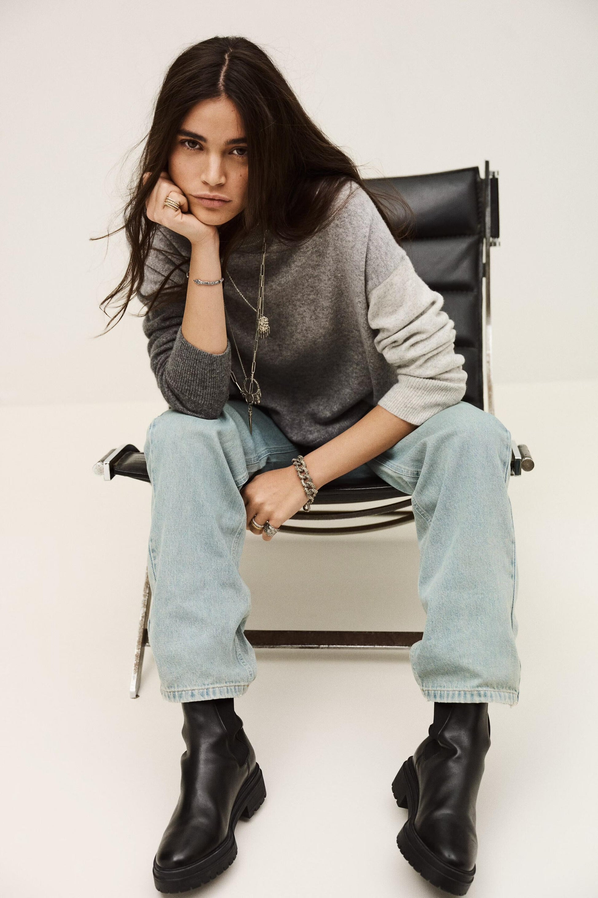 ba&sh Jumper Chaya Gray