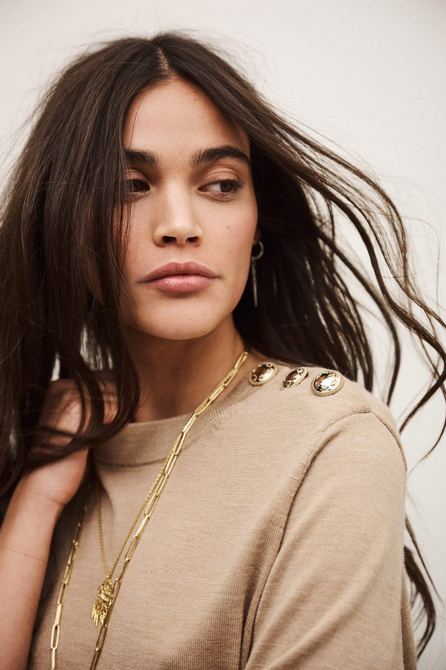 ba&sh Jumper Byleil Beige