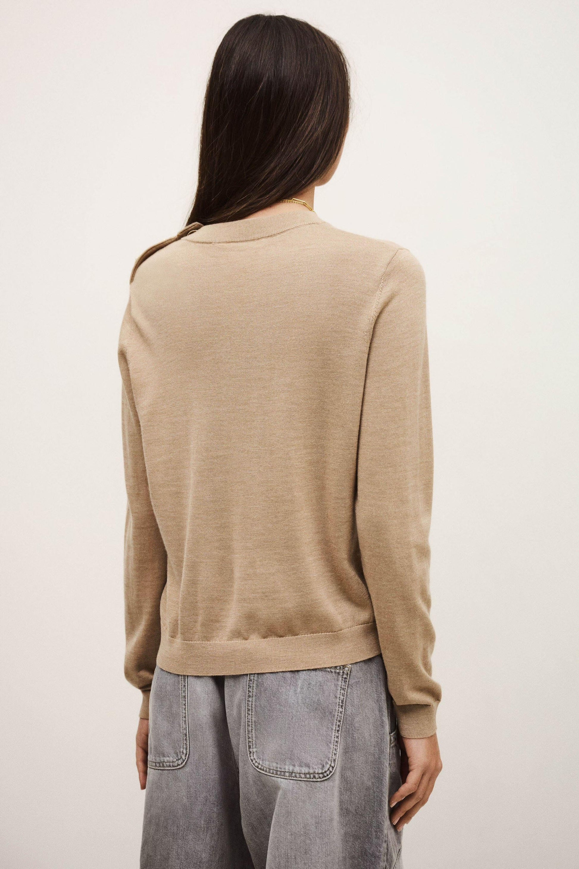 ba&sh Jumper Byleil Beige