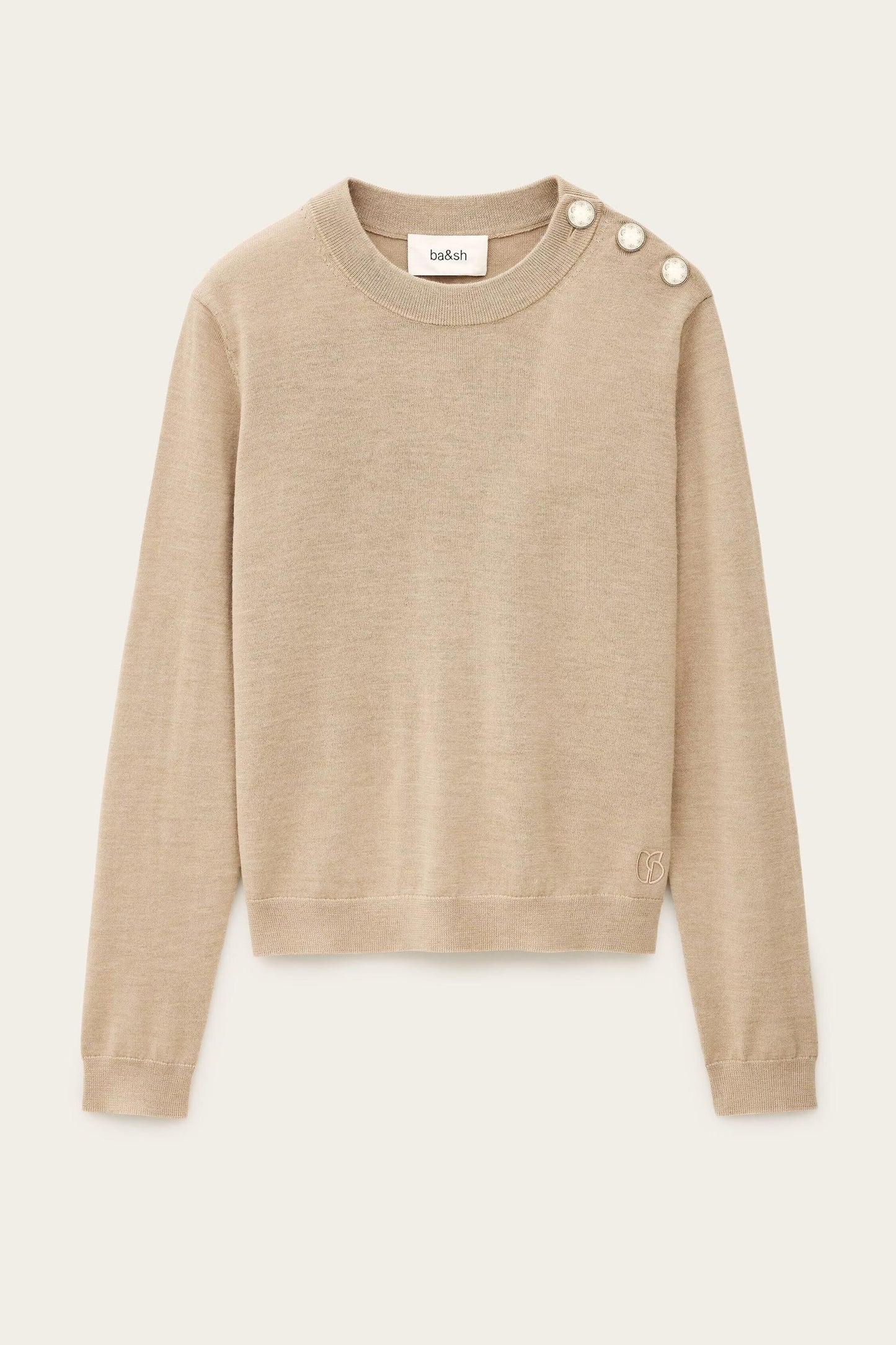 ba&sh Jumper Byleil Beige