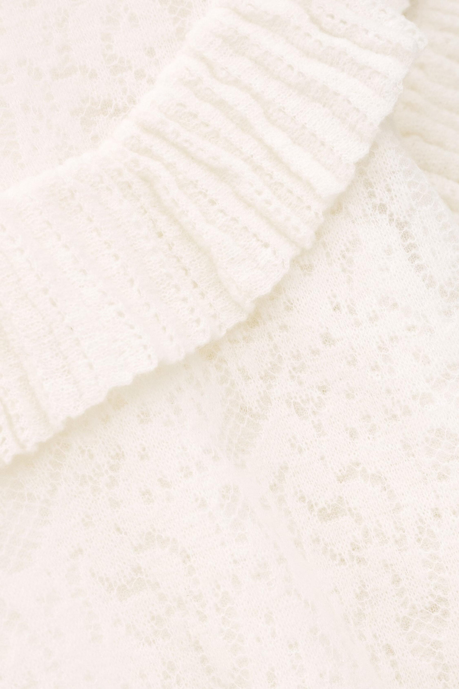 ba&sh Oversize Lace Sweater Lucas Off-White