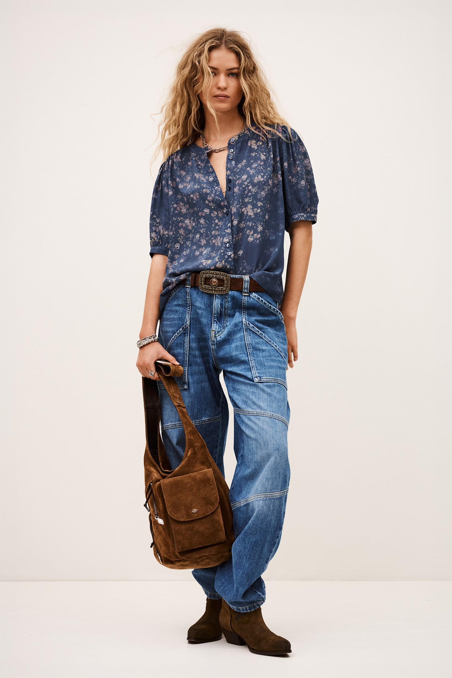 ba&sh Shirt Novella Blue