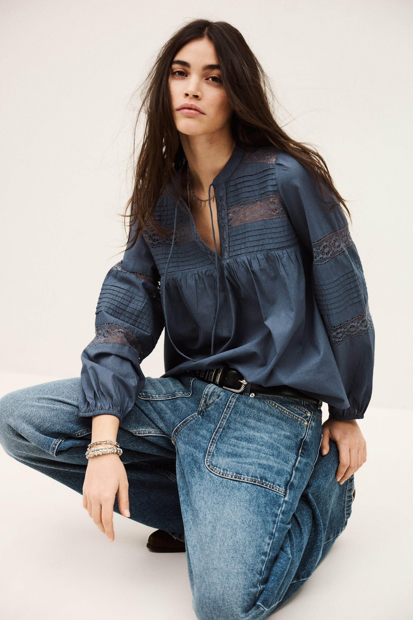 ba&sh Blouse Nami Blue