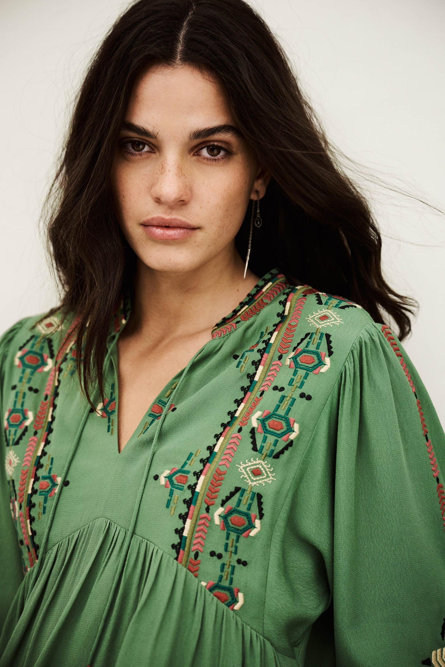 ba&sh Blouse Tilt Green