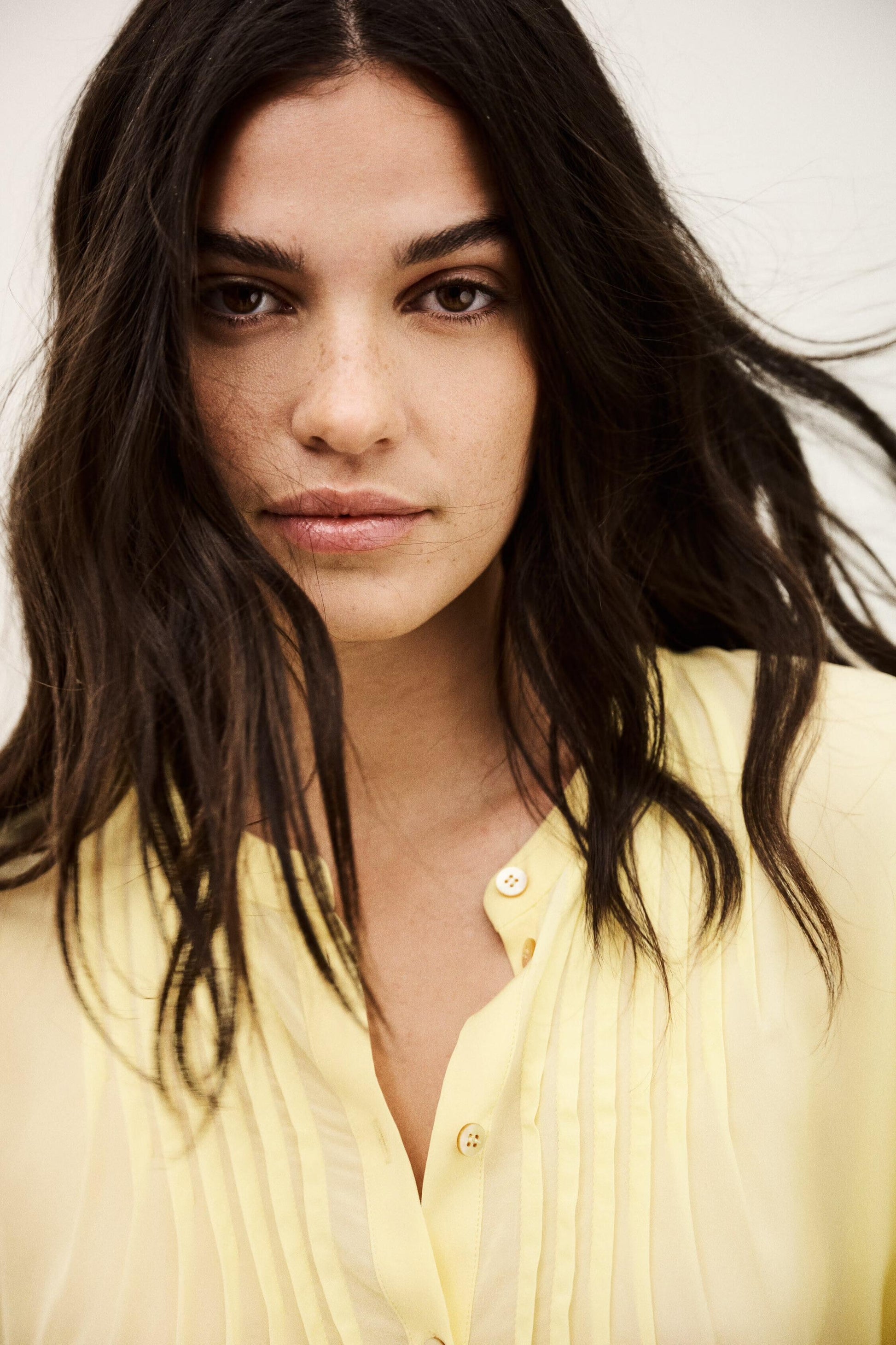 ba&sh Flowy Shirt Barna Yellow