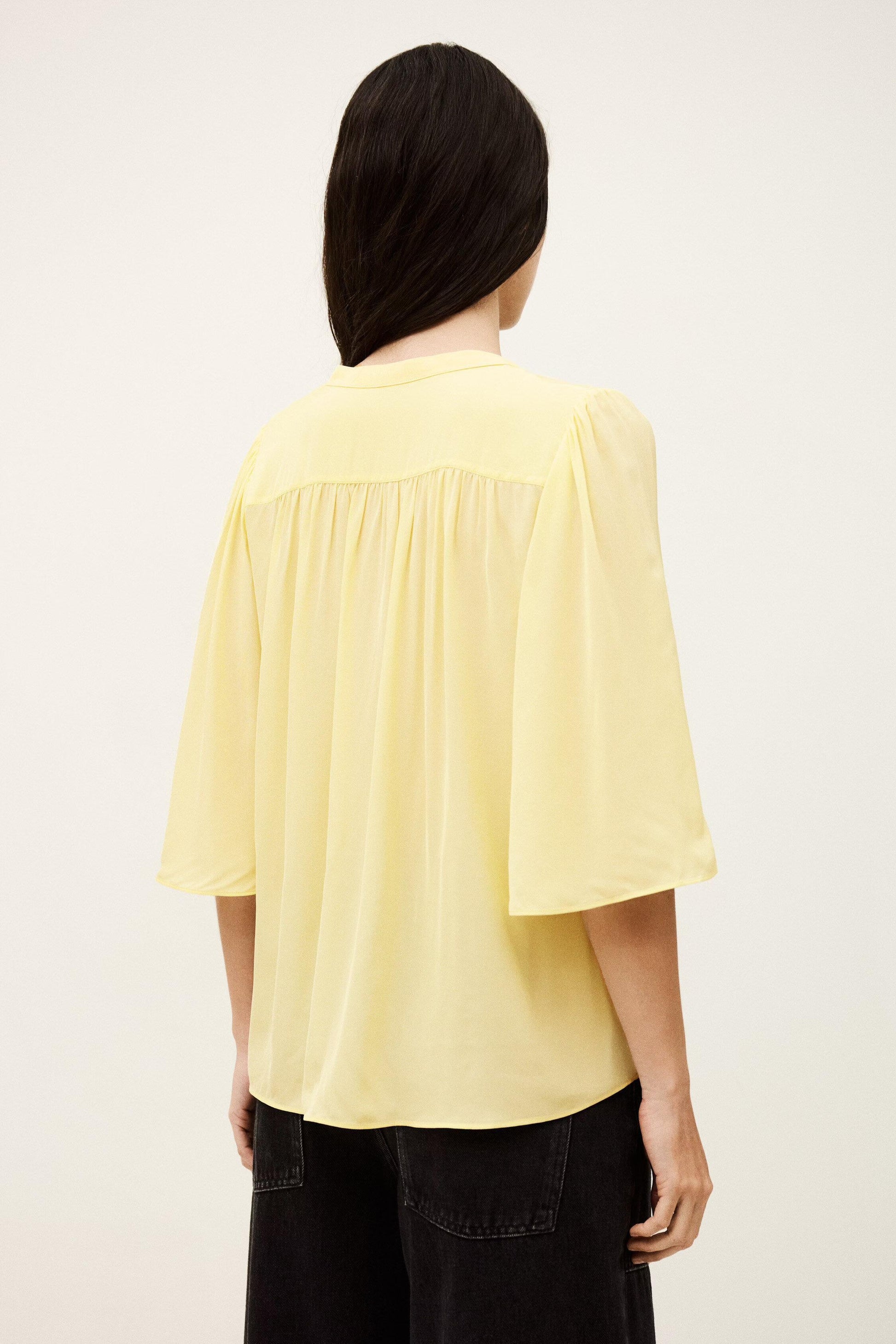 ba&sh Flowy Shirt Barna Yellow