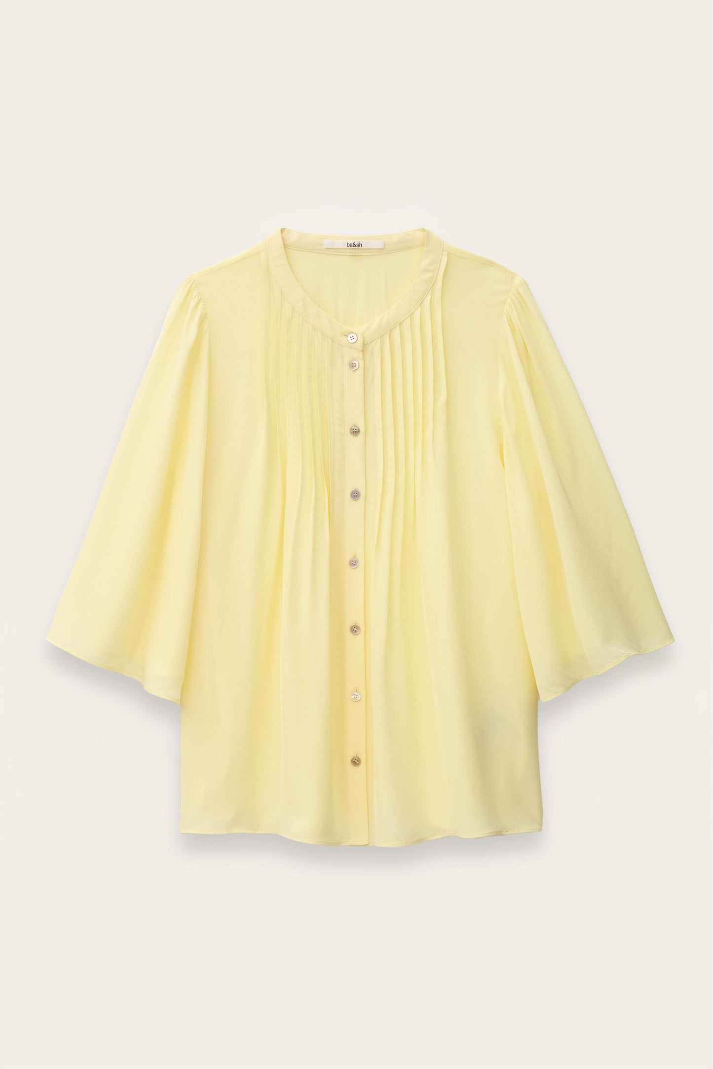 ba&sh Flowy Shirt Barna Yellow