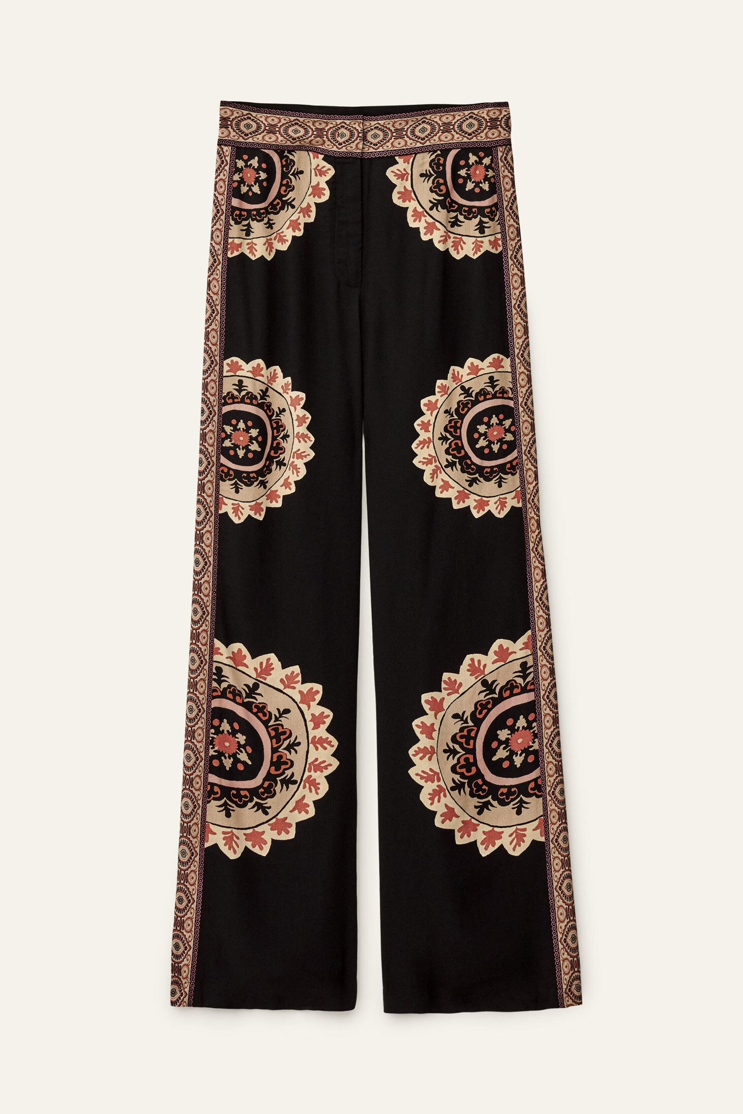 ba&sh Patterned Flared Pants Valla Gray