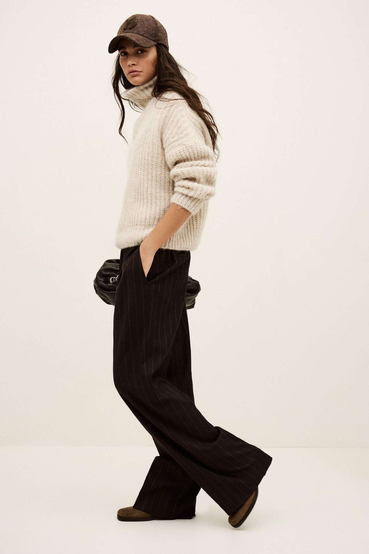 ba&sh Elastic Waist Pants Handrew Brown