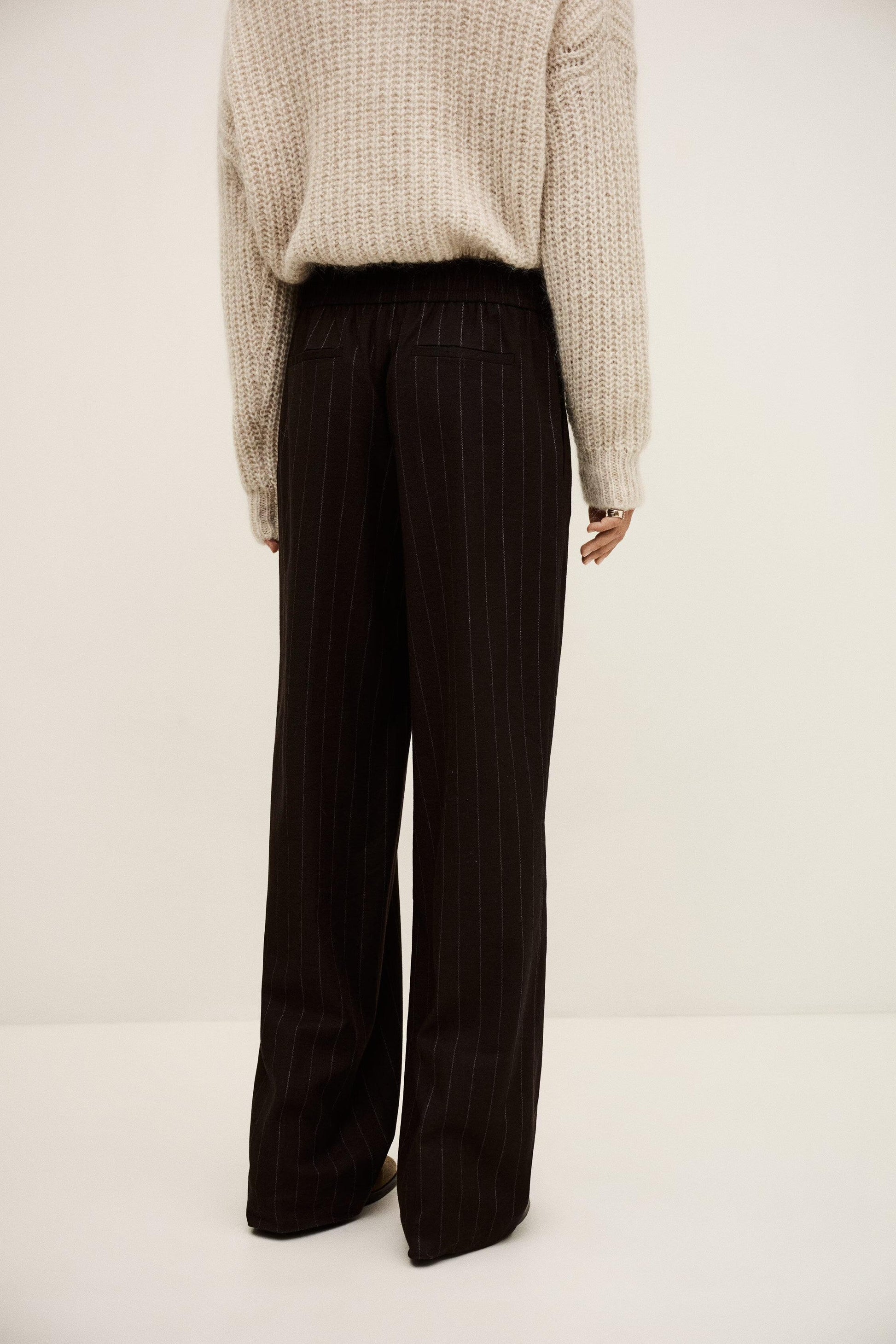 ba&sh Elastic Waist Pants Handrew Brown
