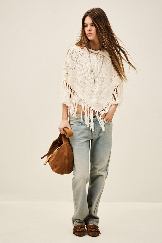 ba&sh Straight-Fit Waisted Pants Cenos Blue