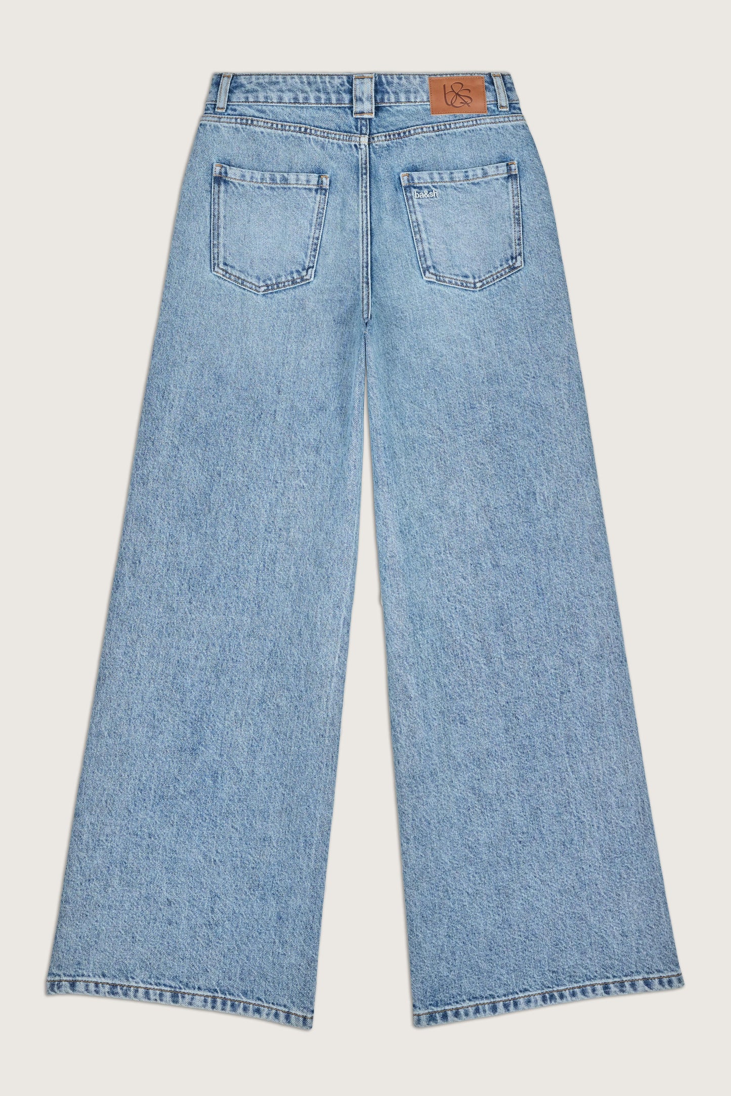 ba&sh Wide-Leg Blue Jeans Mellou Blue