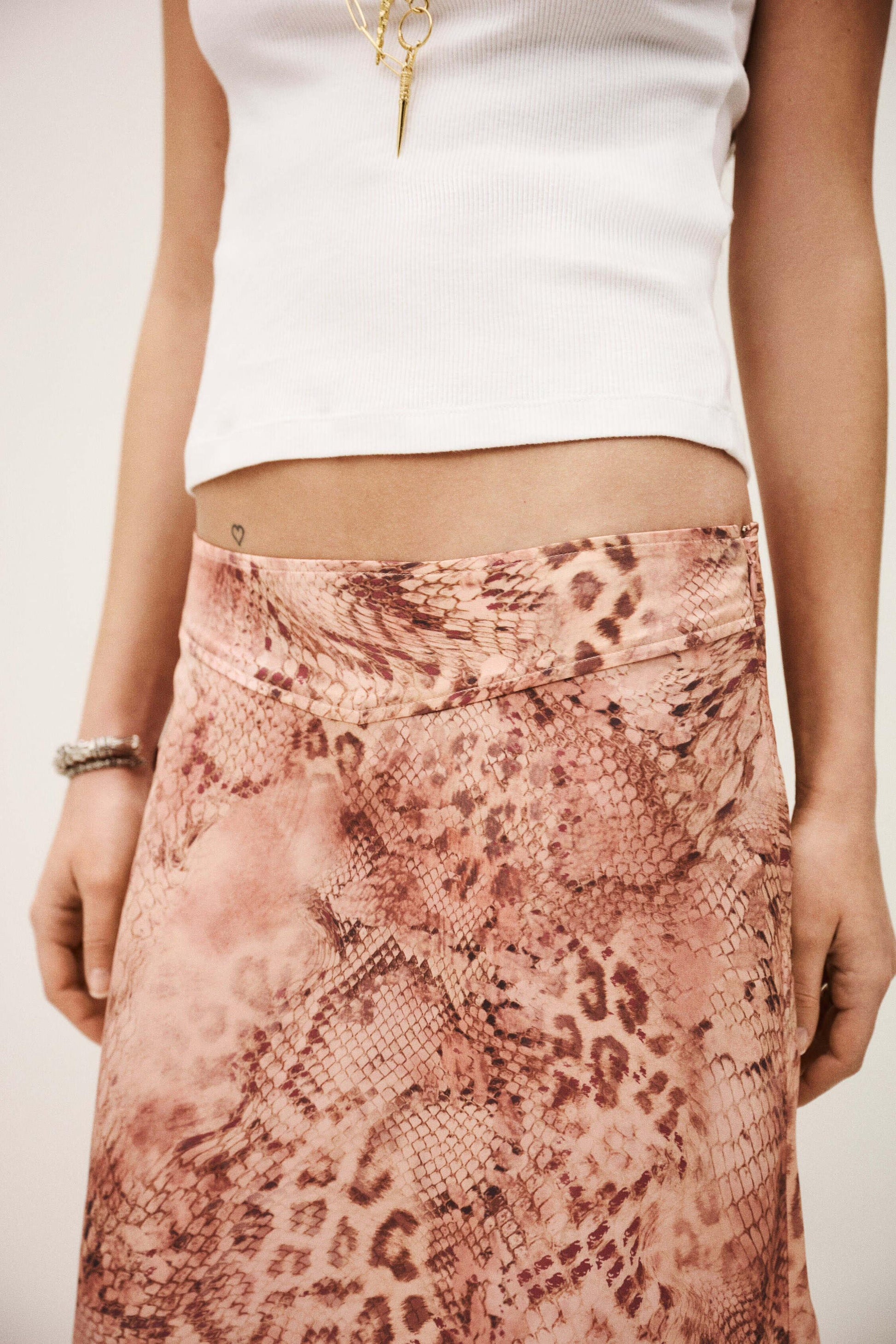 ba&sh Skirt Ciria Pink
