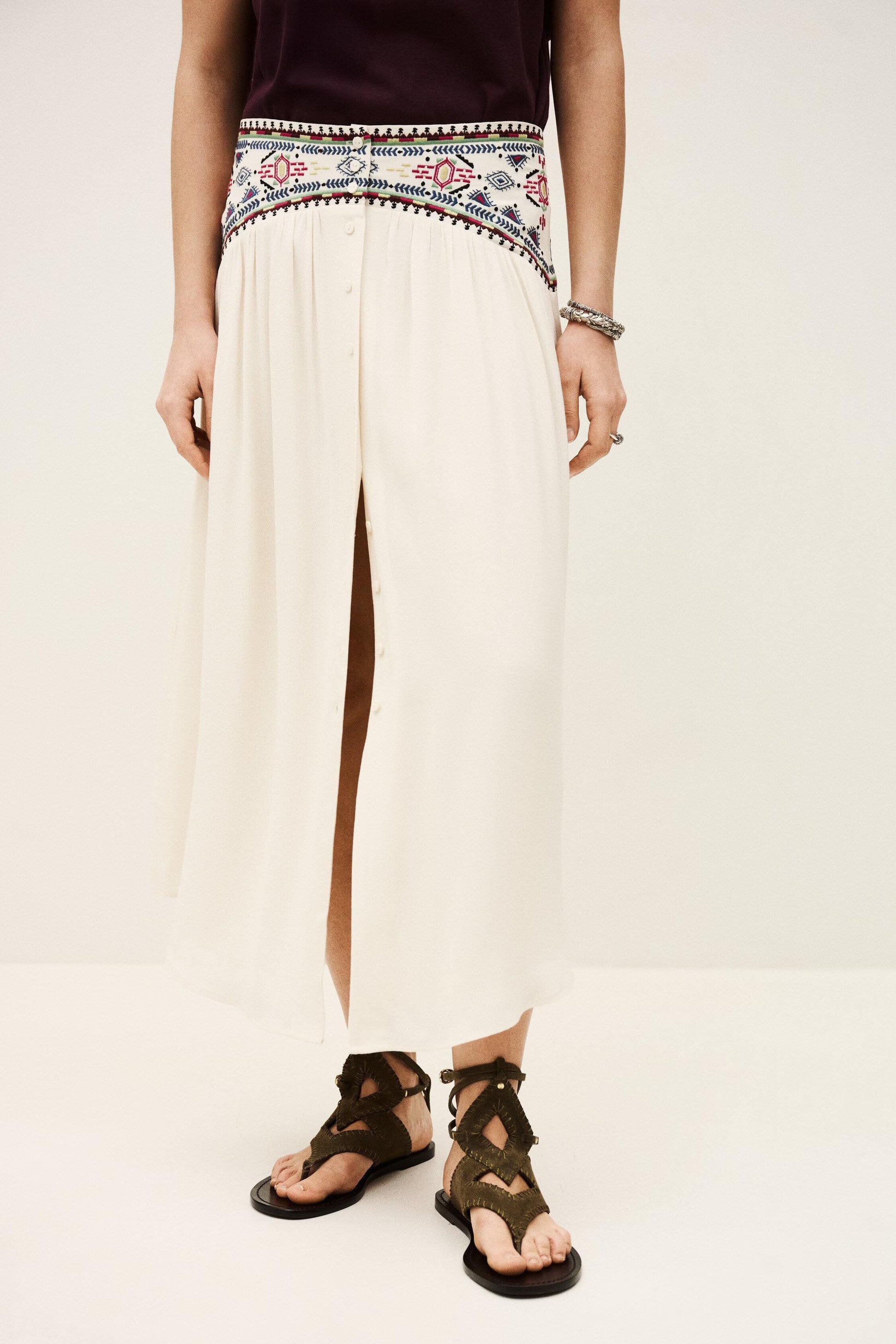 ba&sh Skirt Tilana Off-White