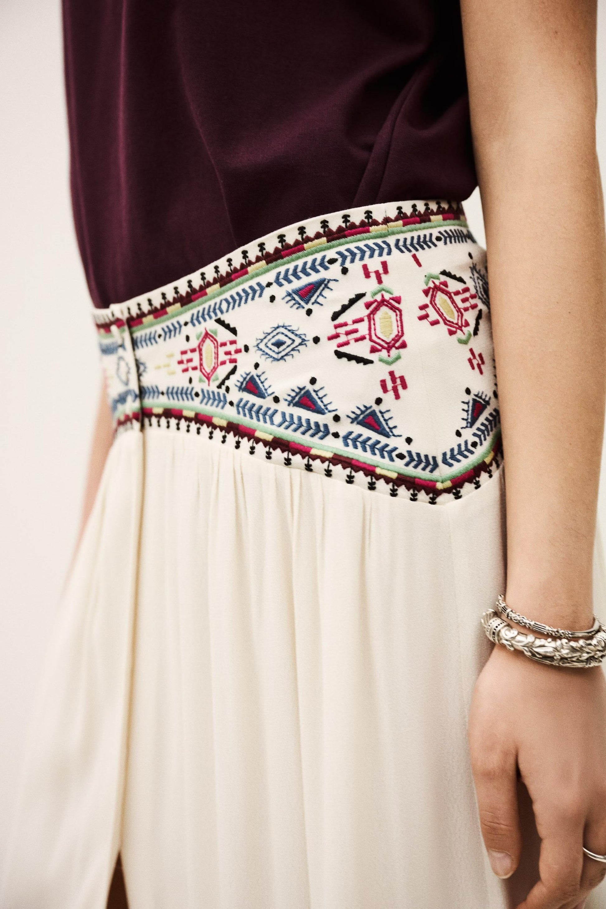 ba&sh Skirt Tilana Off-White